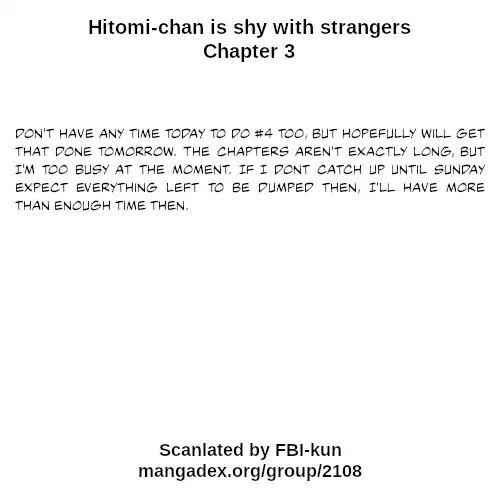 Hitomi-chan Is Shy With Strangers Chapter 3-eng-li - Page 18
