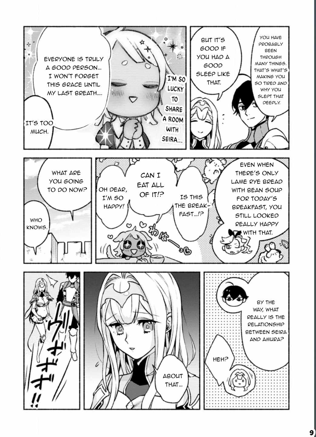 Sono Monban, Saikyou Nitsuki: Tsuihou Sareta Bougyo Ryoku 9999 no Senshi, Ou Miyako no Monban Toshite Musou Suru Chapter 23-eng-li - Page 9