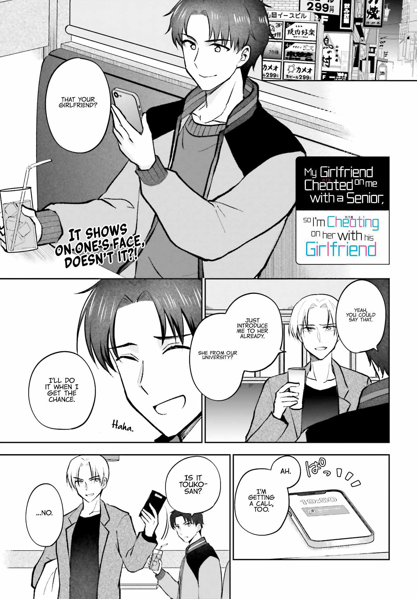 My Girlfriend Cheated on Me With a Senior, so I’m Cheating on Her With His Girlfriend Chapter 13-eng-li - Page 1