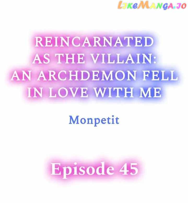 Reincarnated as the Villain: An Archdemon Fell in Love With Me Chapter 45-eng-li - Page 1