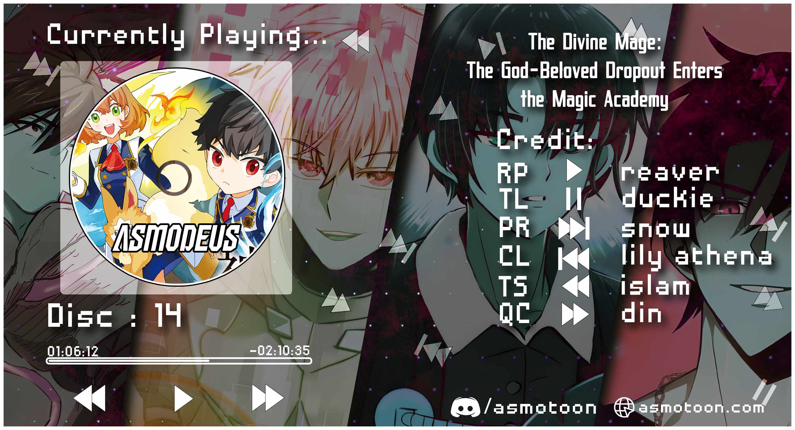 The Divine Mage: The God-Beloved Dropout Enters the Magic Academy Chapter 14-eng-li - Page 0