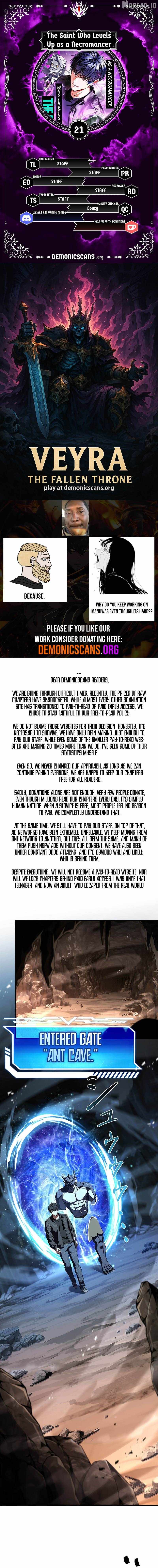 The Saint Who Levels Up as a Necromancer Chapter 21-eng-li - Page 0