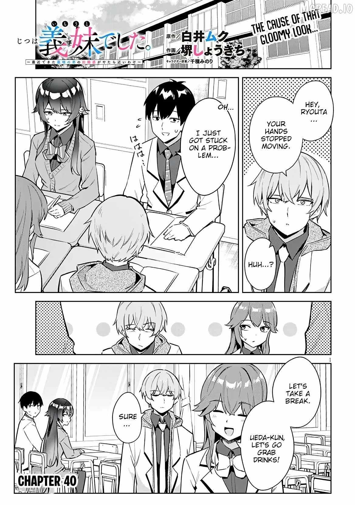 She Was Actually My Stepsister ~Recently, The Sense Of Distance Between Me And My New Stepbrother Is Incredibly Close~ Chapter 40-eng-li - Page 1