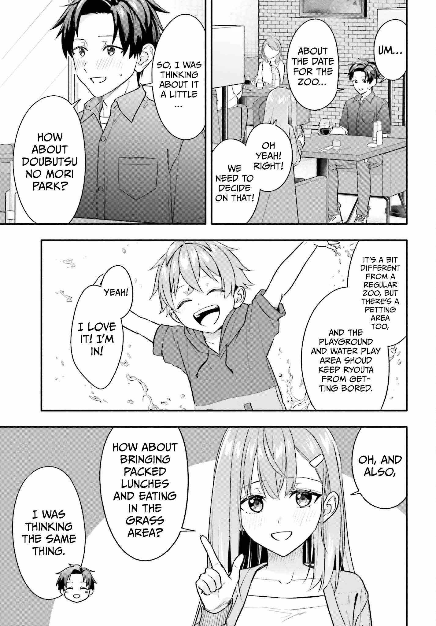 Kaji Daikou no Arubaito wo Hajimetara Gakuen Ichi no Bishoujo no Kazoku ni Kiniirarechaimashita. Chapter 14-eng-li - Page 19