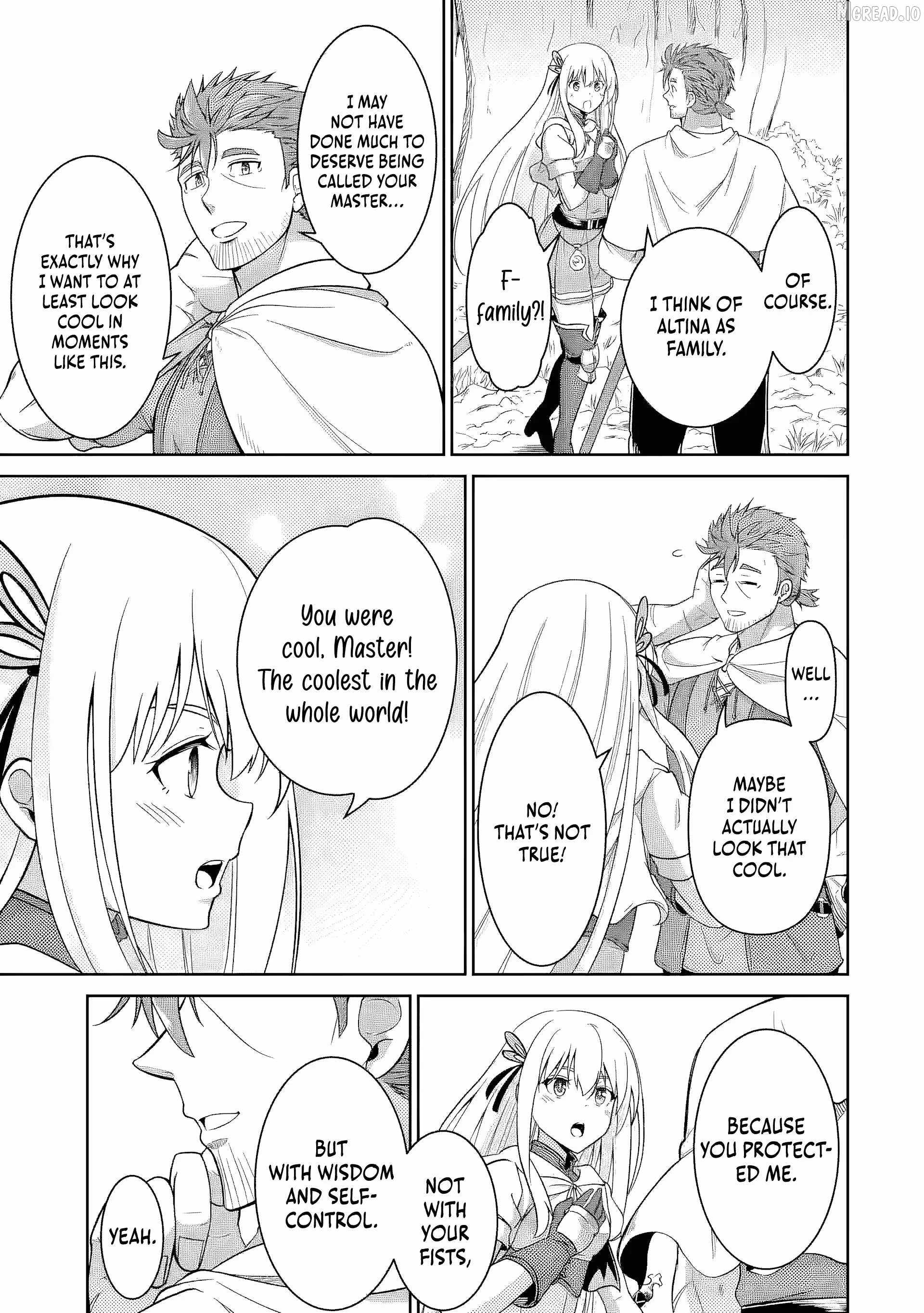 Ossan Boukensha no Okureta Eiyuu-tan - Kansha no Suburi o 1 nichi 1 man Kaishite itara, Kensei ga Deshi-iri Shigan ni Yatte Kita Chapter 5-eng-li - Page 46