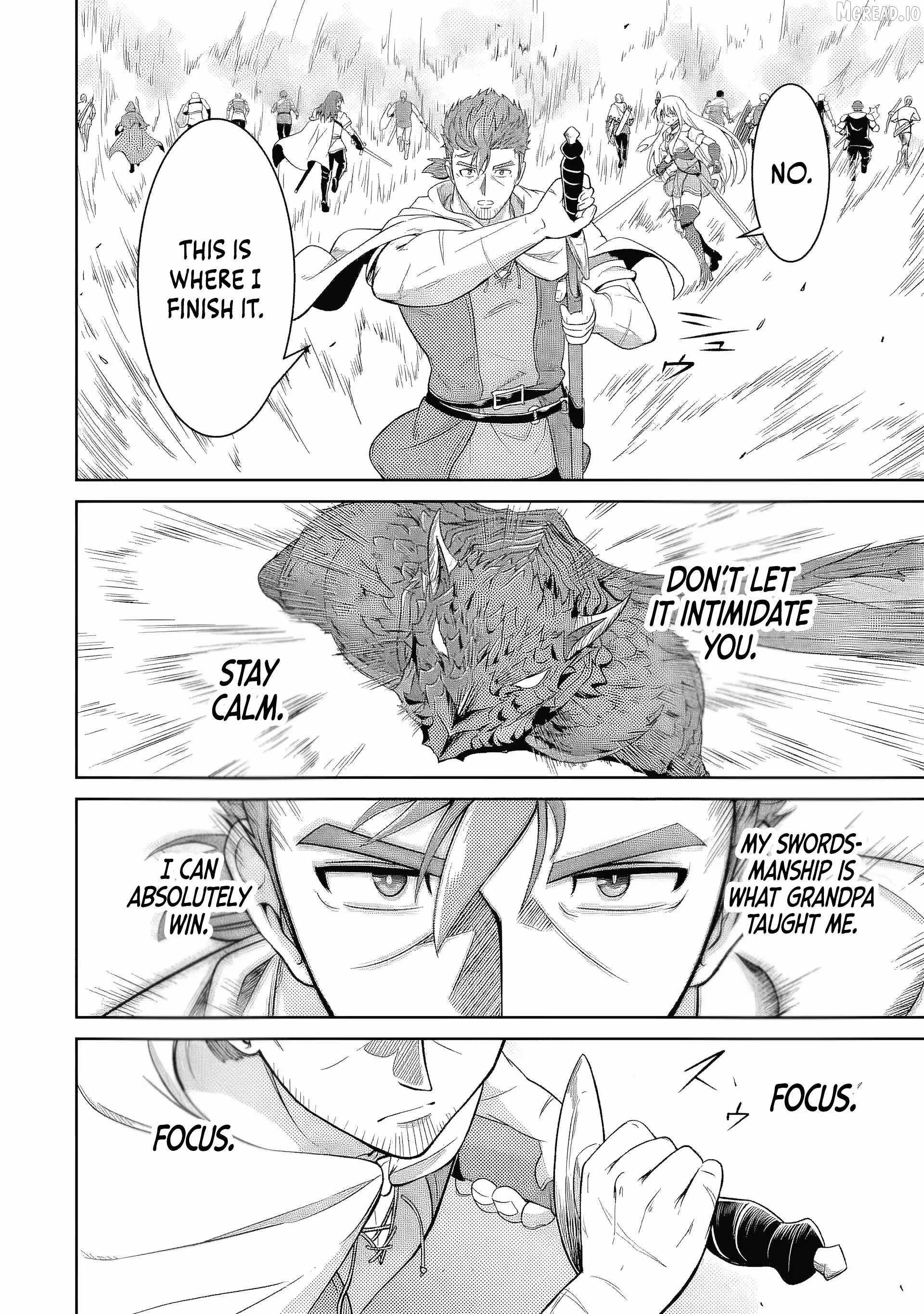 Ossan Boukensha no Okureta Eiyuu-tan - Kansha no Suburi o 1 nichi 1 man Kaishite itara, Kensei ga Deshi-iri Shigan ni Yatte Kita Chapter 5-eng-li - Page 30