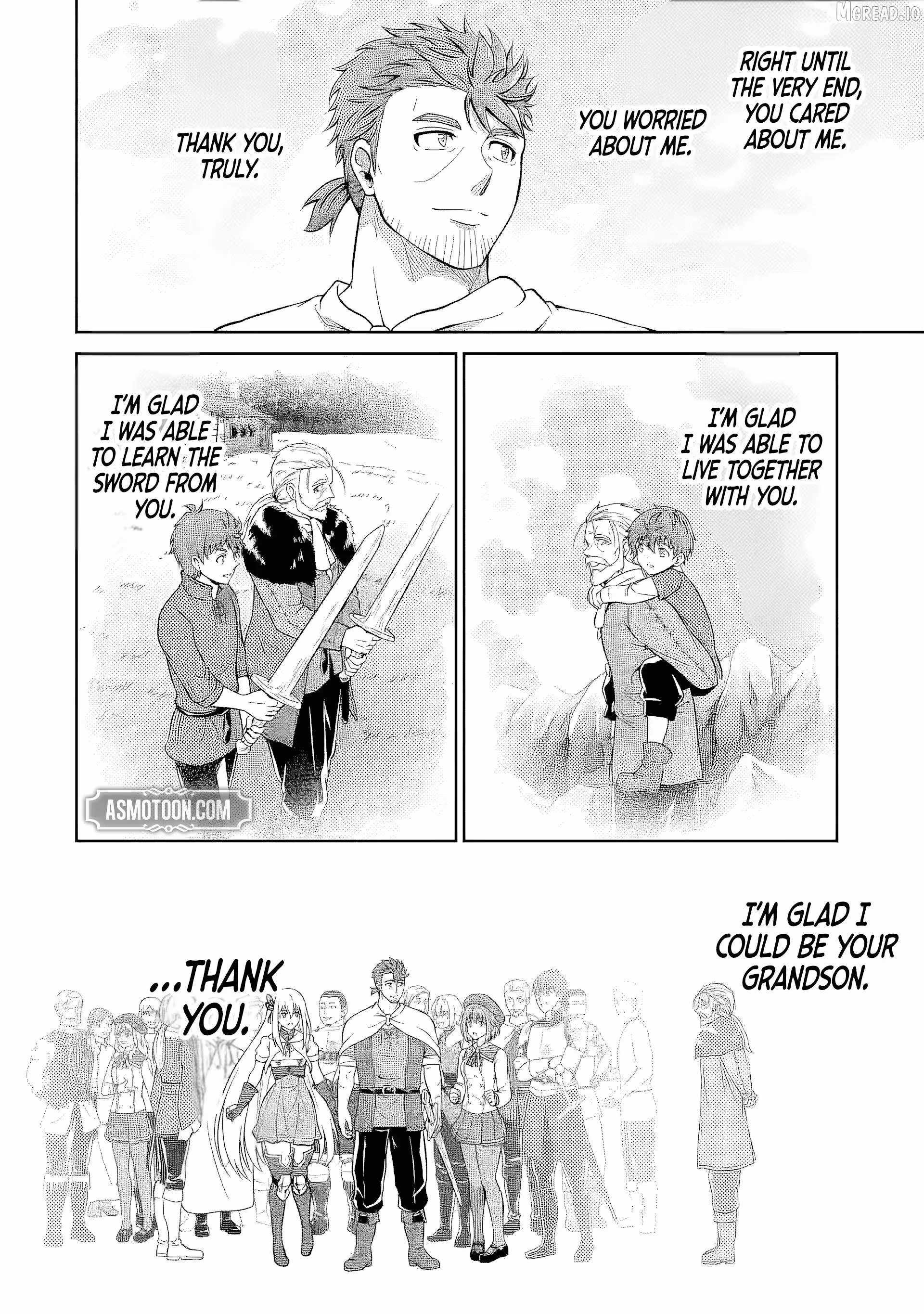 Ossan Boukensha no Okureta Eiyuu-tan - Kansha no Suburi o 1 nichi 1 man Kaishite itara, Kensei ga Deshi-iri Shigan ni Yatte Kita Chapter 6-eng-li - Page 44