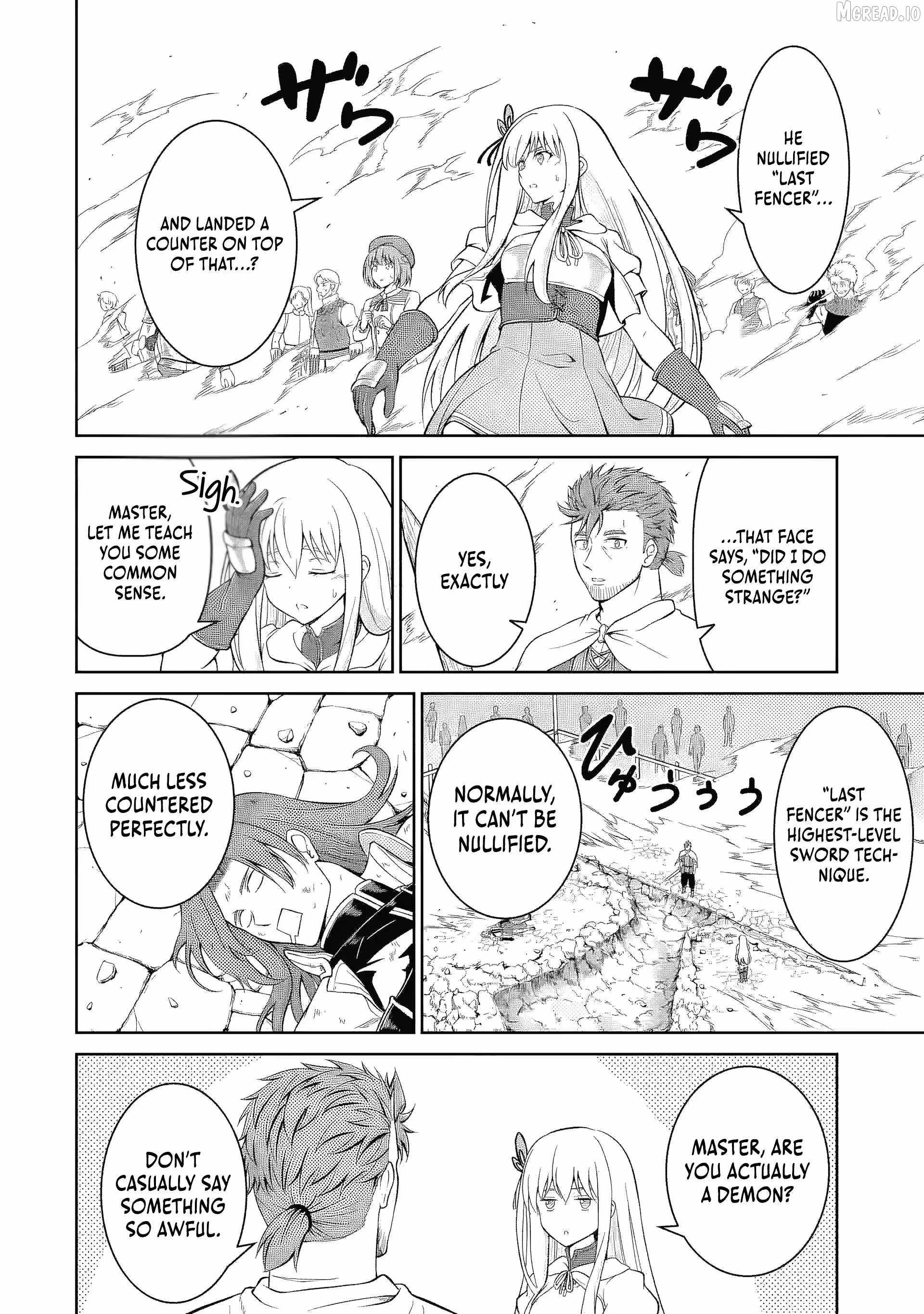 Ossan Boukensha no Okureta Eiyuu-tan - Kansha no Suburi o 1 nichi 1 man Kaishite itara, Kensei ga Deshi-iri Shigan ni Yatte Kita Chapter 6-eng-li - Page 36