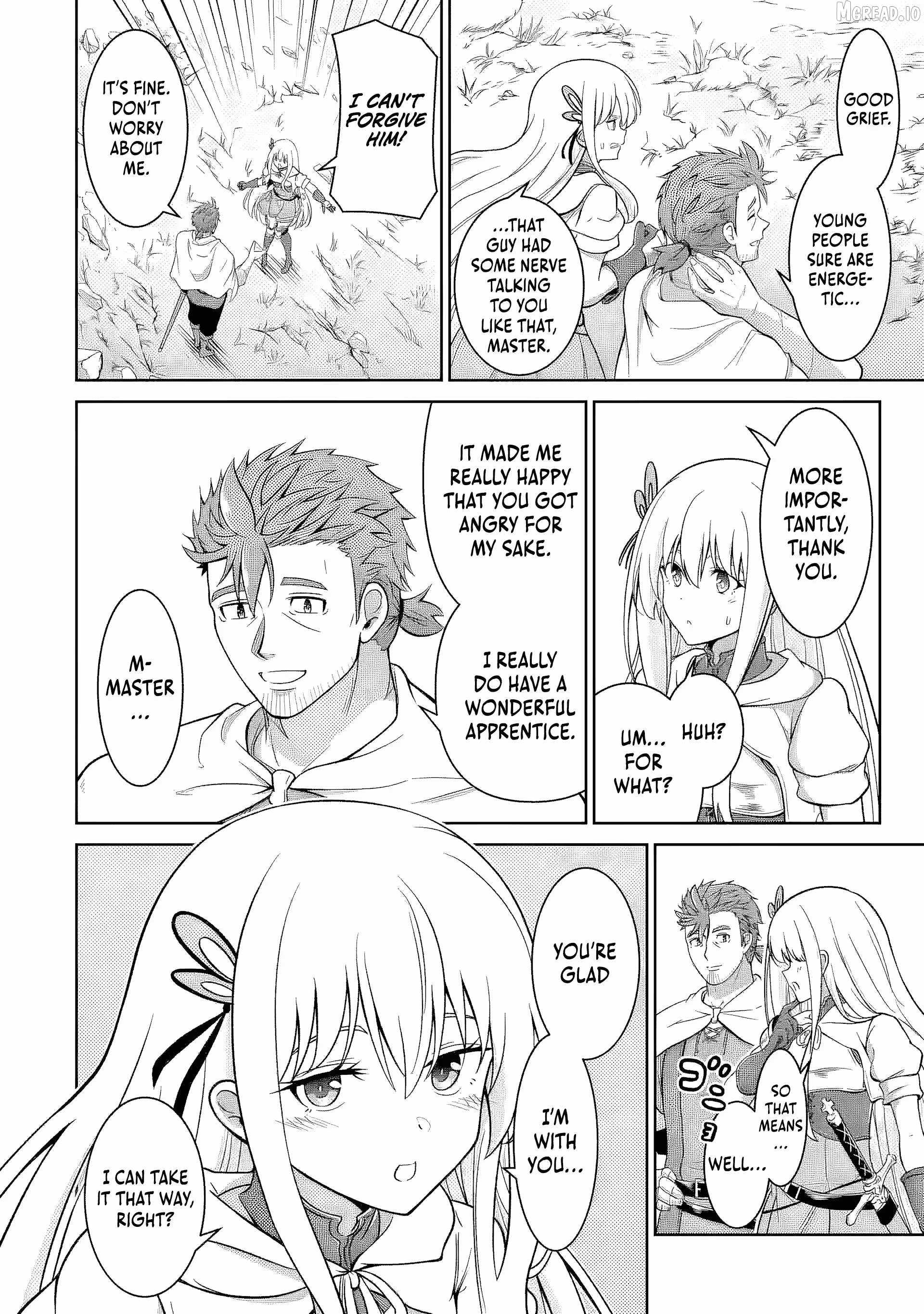 Ossan Boukensha no Okureta Eiyuu-tan - Kansha no Suburi o 1 nichi 1 man Kaishite itara, Kensei ga Deshi-iri Shigan ni Yatte Kita Chapter 5-eng-li - Page 45