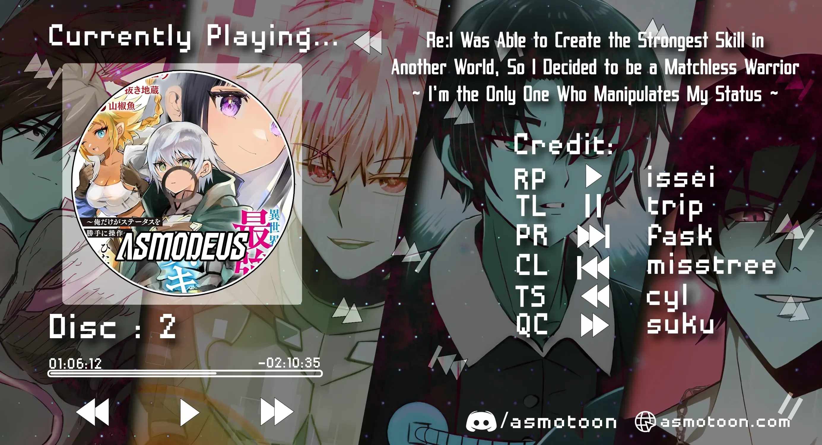 Re:I Was Able To Create the Strongest Skill in Another World, so I Decided To Be a Matchless Warrior ~ I'm the Only One Who Manipulates My Status ~ Chapter 2-eng-li - Page 0