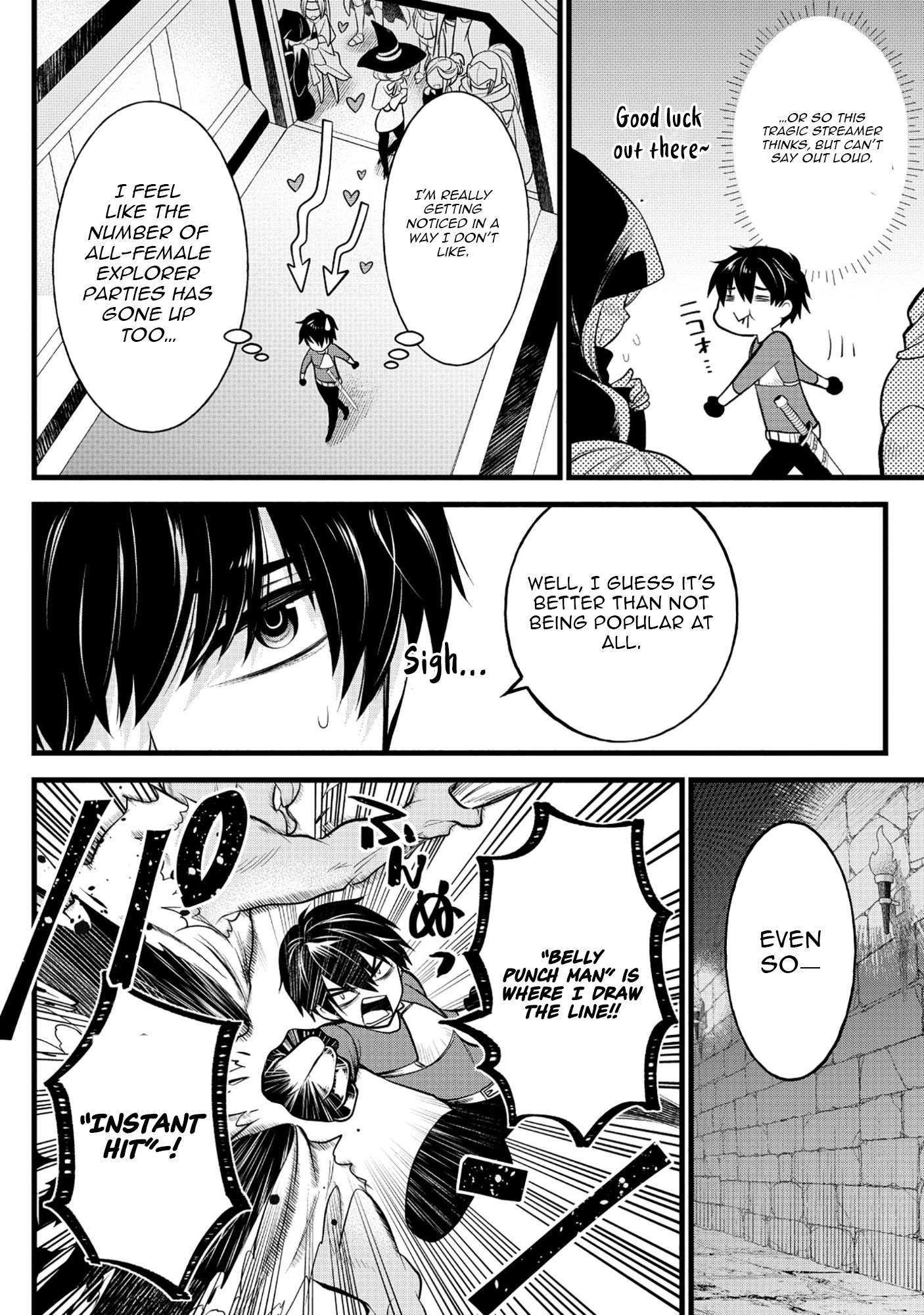 The Belly-Punching Dungeon Streamer: Why I Fight Even in a World with a 1:100 Male-to-Female Ratio Chapter 3-eng-li - Page 10