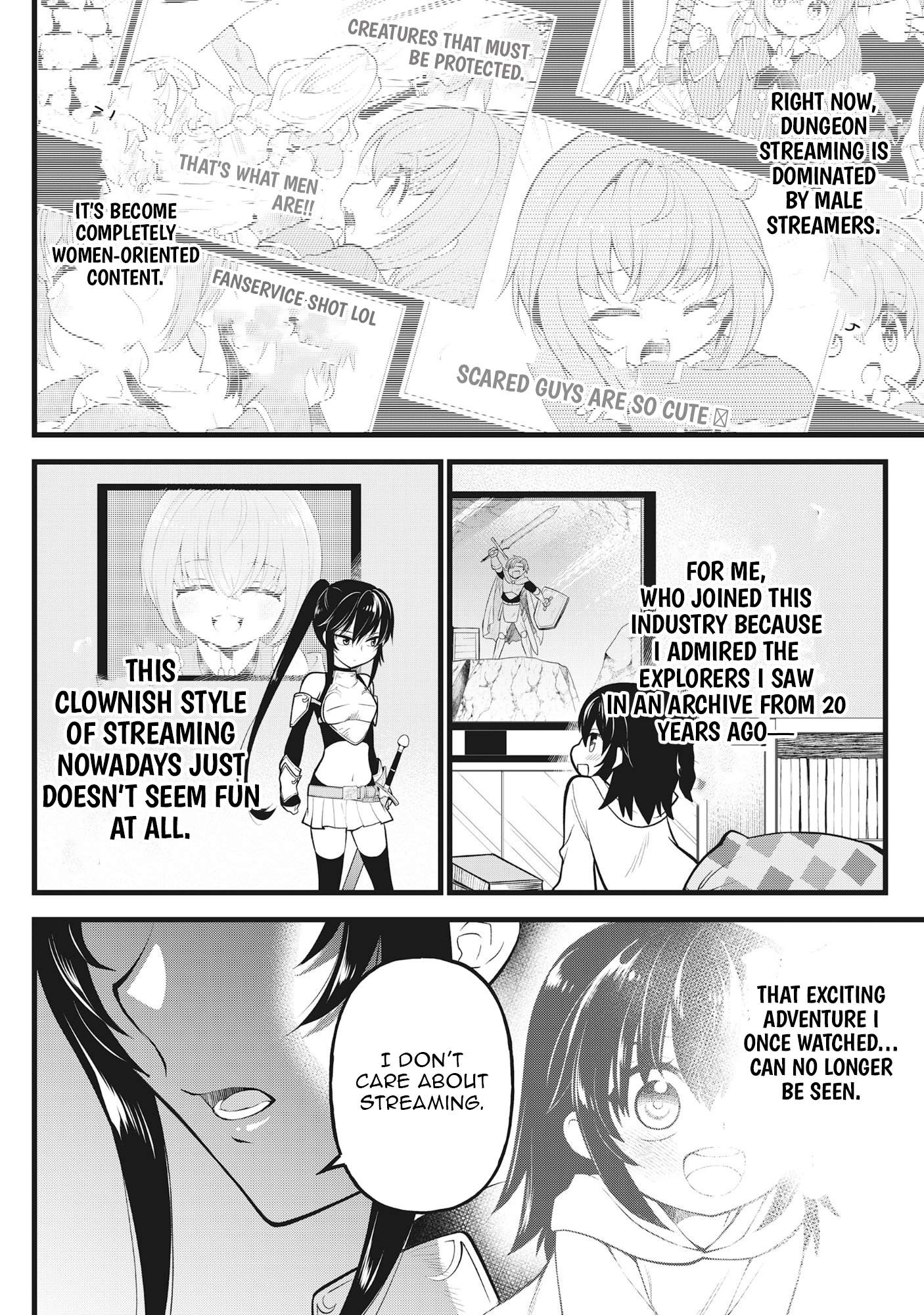 The Belly-Punching Dungeon Streamer: Why I Fight Even in a World with a 1:100 Male-to-Female Ratio Chapter 2-eng-li - Page 14