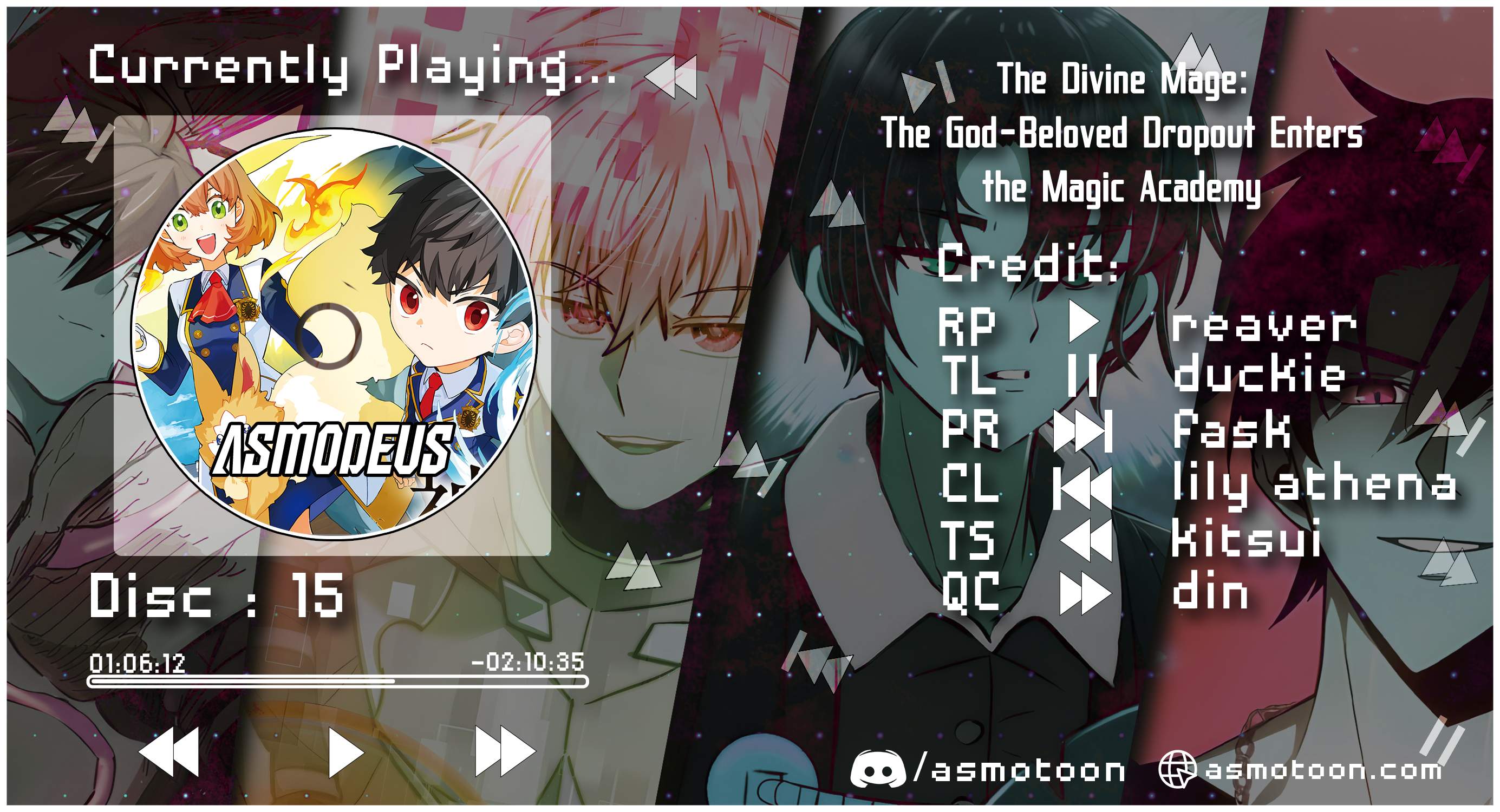 The Divine Mage: The God-Beloved Dropout Enters the Magic Academy Chapter 15-eng-li - Page 0