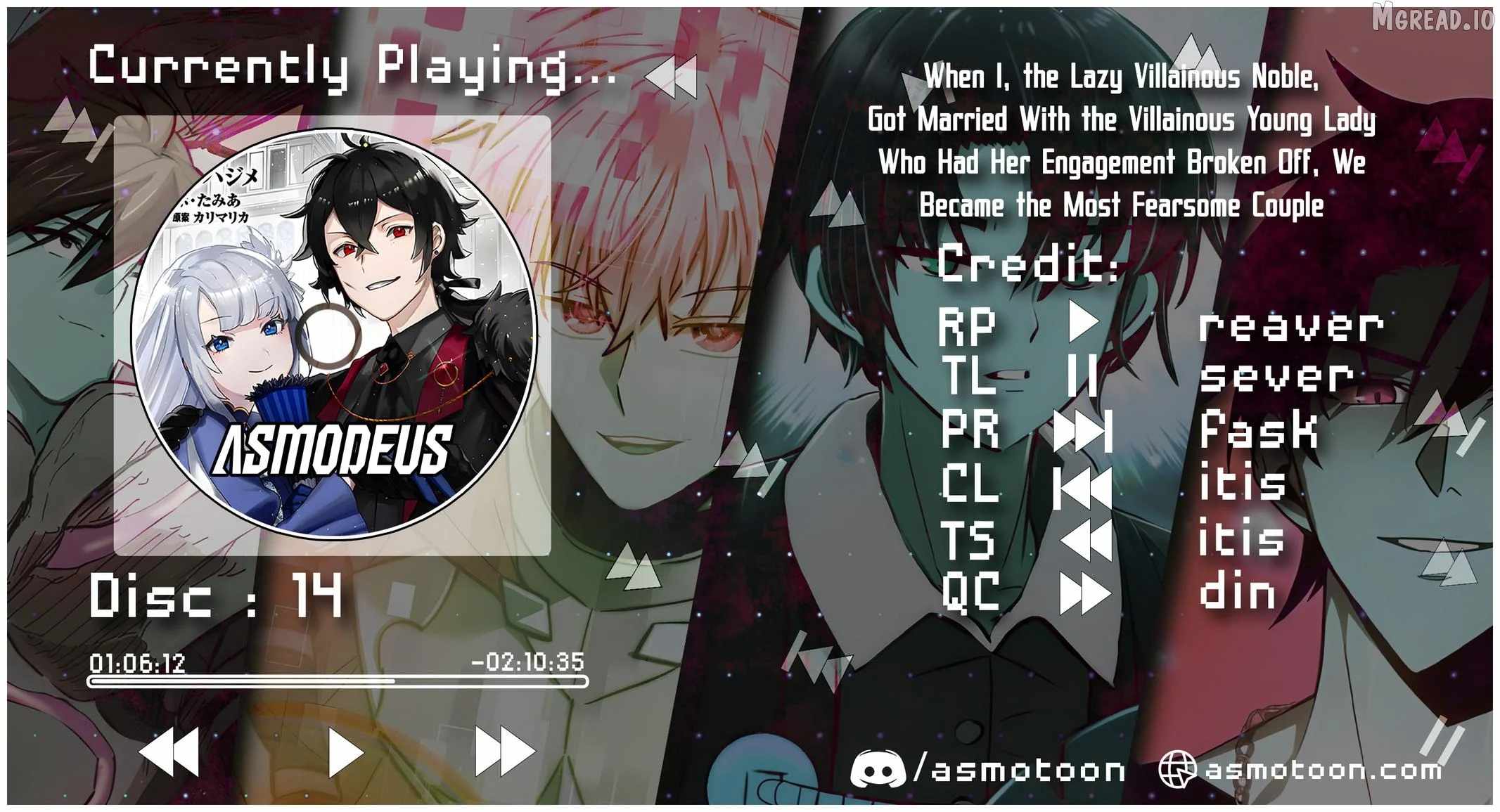 When I, The Lazy Villainous Noble, Got Married With The Villainous Young Lady Who Had Her Engagement Broken Off, We Became The Most Fearsome Couple Chapter 14-eng-li - Page 0