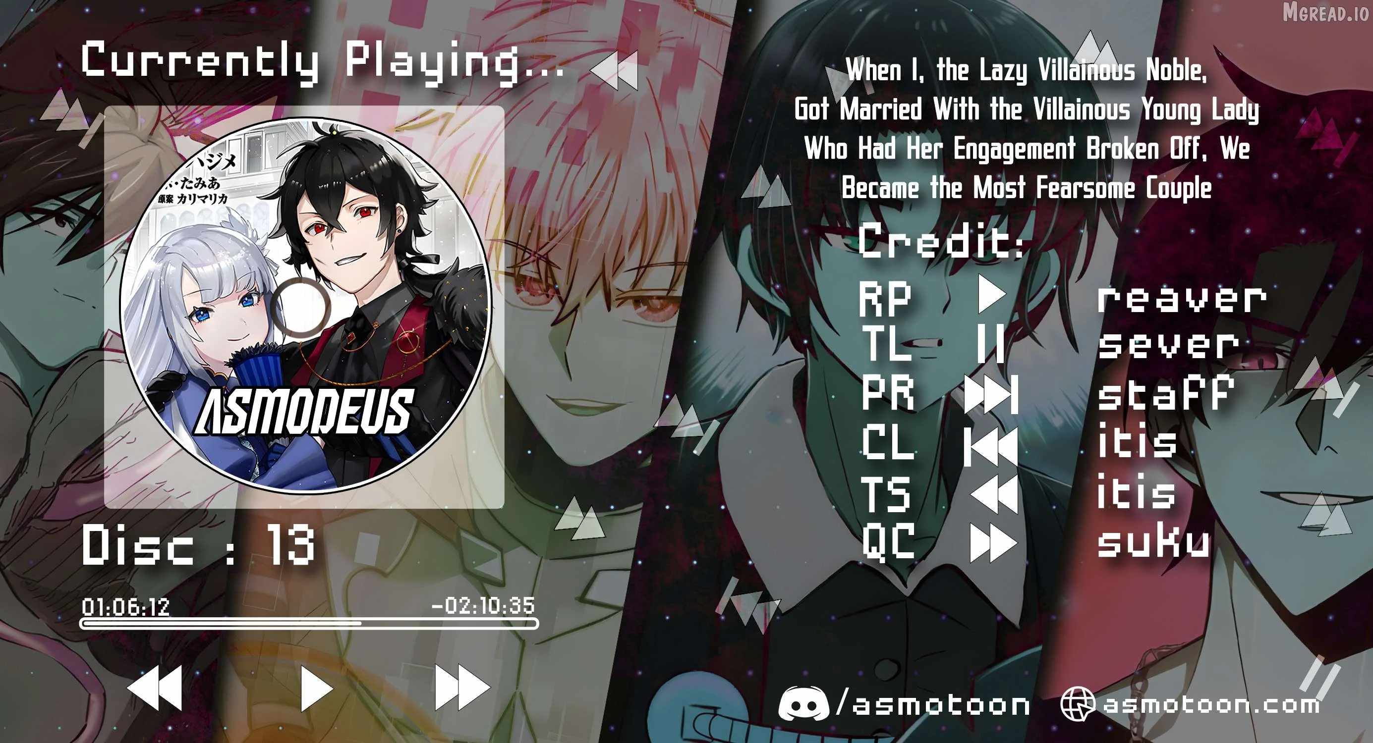 When I, The Lazy Villainous Noble, Got Married With The Villainous Young Lady Who Had Her Engagement Broken Off, We Became The Most Fearsome Couple Chapter 13-eng-li - Page 0