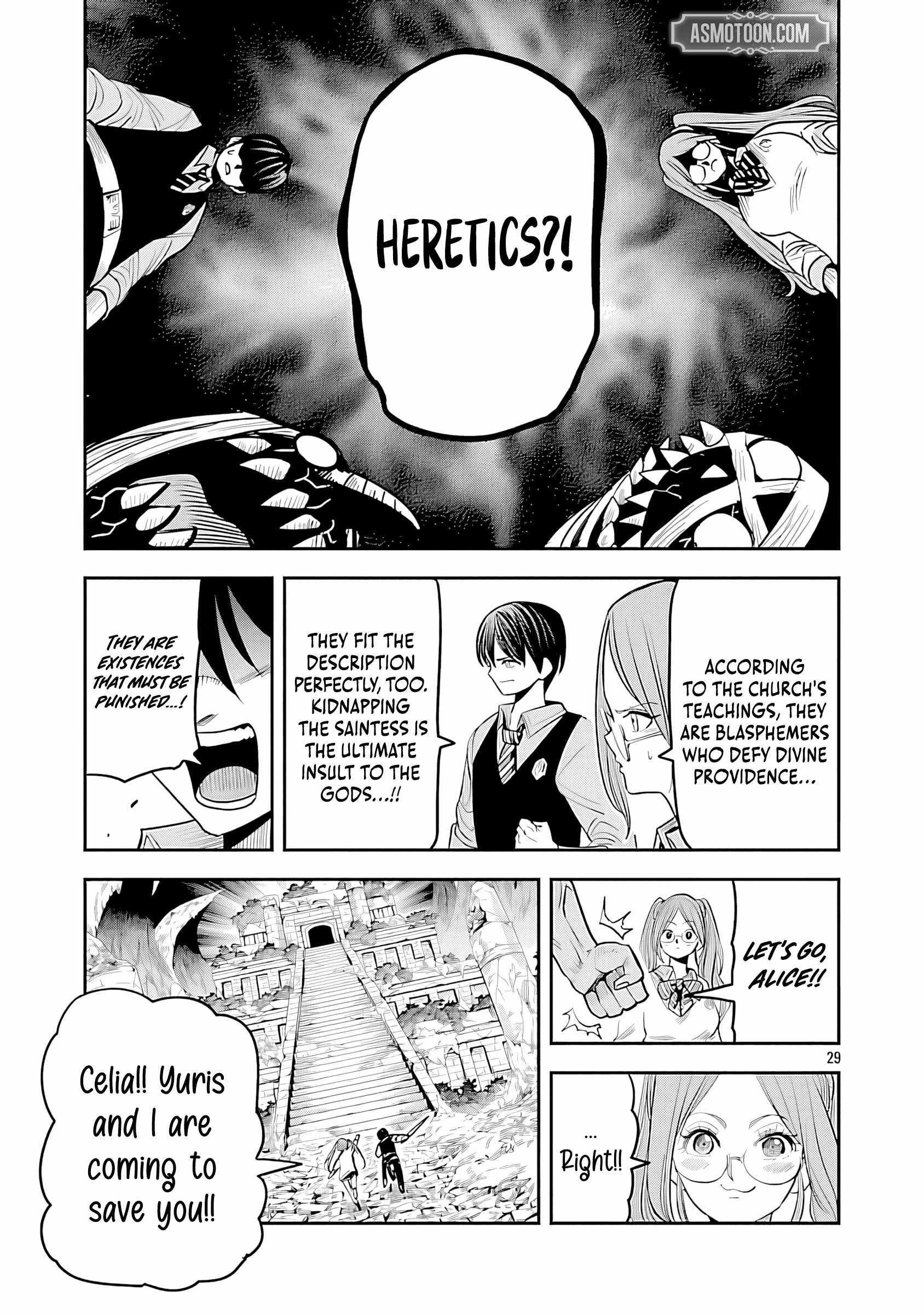 Hametsu Flag Kaihi no Tame Yamaoku e Hikikomotteita Saikyou no Akuyaku wa, Tasuketa Heroine ni Yotte Omotebutai e Tatasareru Chapter 16-eng-li - Page 33