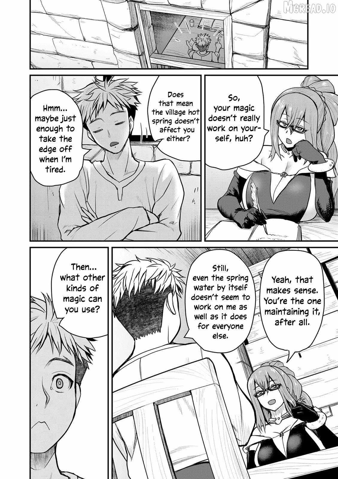 Henkyou no Ofuroya-san, Harem ni naru ~Yamaoku ni Arusabireta Onsen no Kounou ga Chiutosugite Onna Bouken-sha ni Daininkina Ken~ Chapter 4-eng-li - Page 8