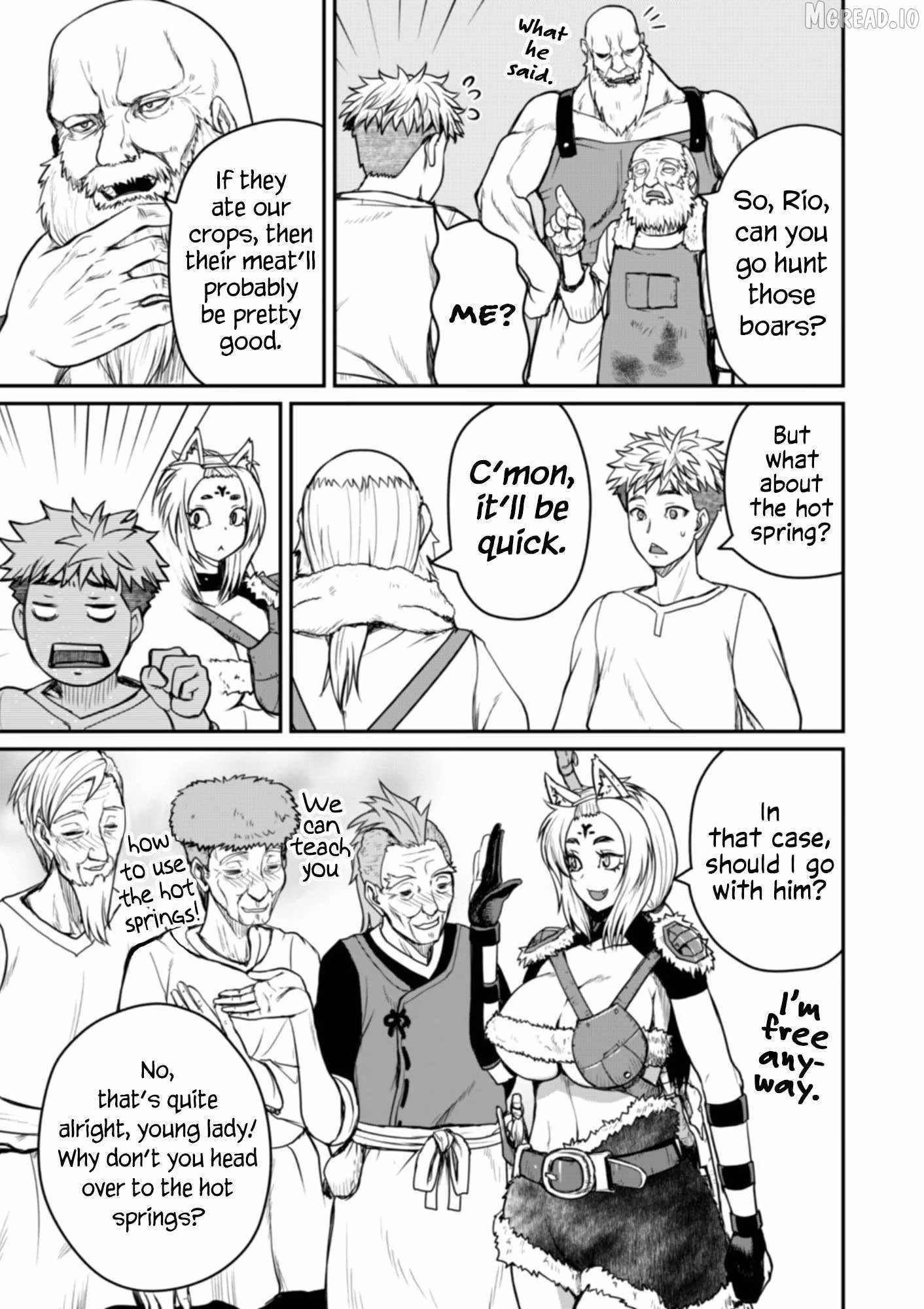 Henkyou no Ofuroya-san, Harem ni naru ~Yamaoku ni Arusabireta Onsen no Kounou ga Chiutosugite Onna Bouken-sha ni Daininkina Ken~ Chapter 6-eng-li - Page 11