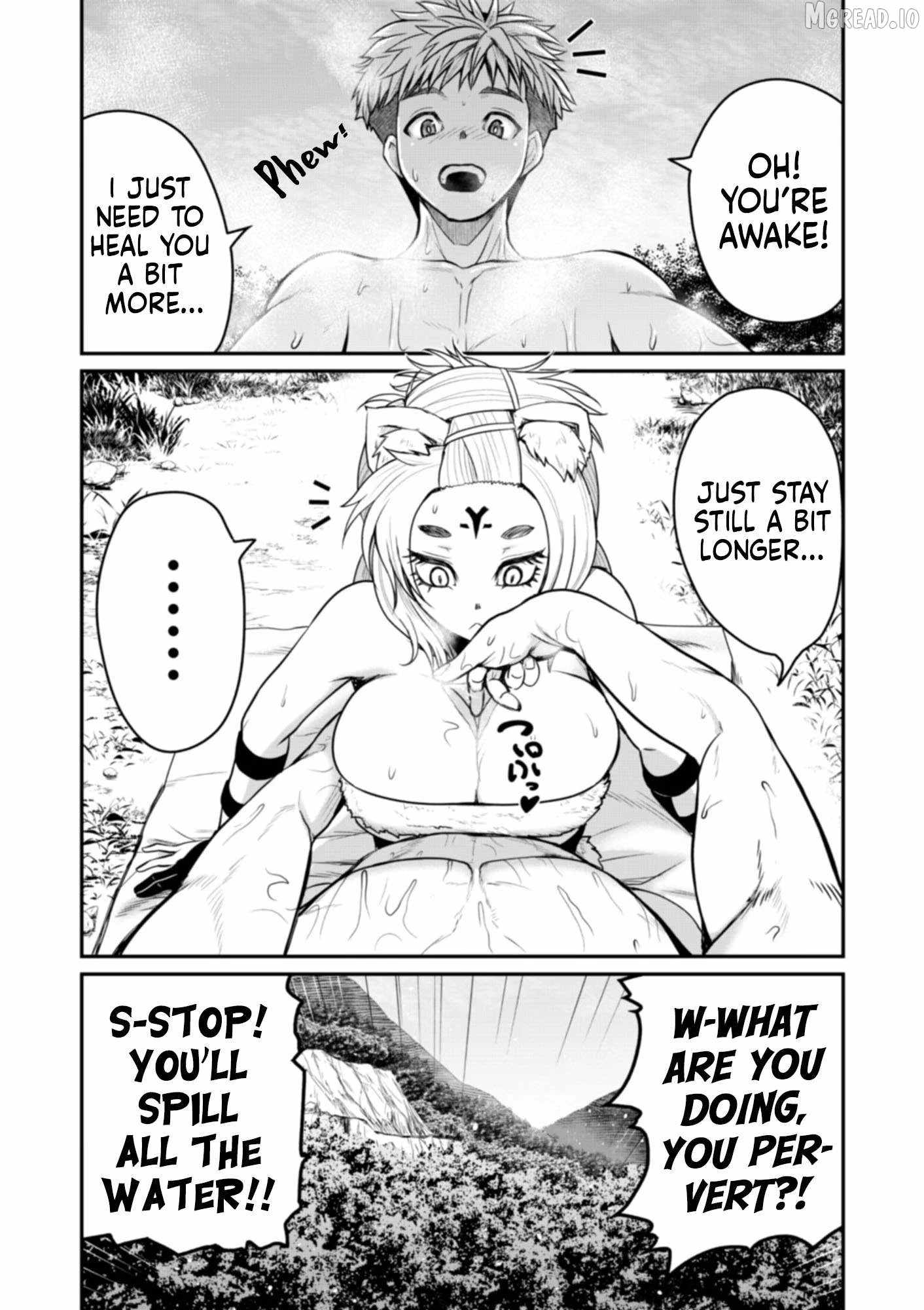 Henkyou no Ofuroya-san, Harem ni naru ~Yamaoku ni Arusabireta Onsen no Kounou ga Chiutosugite Onna Bouken-sha ni Daininkina Ken~ Chapter 6-eng-li - Page 25
