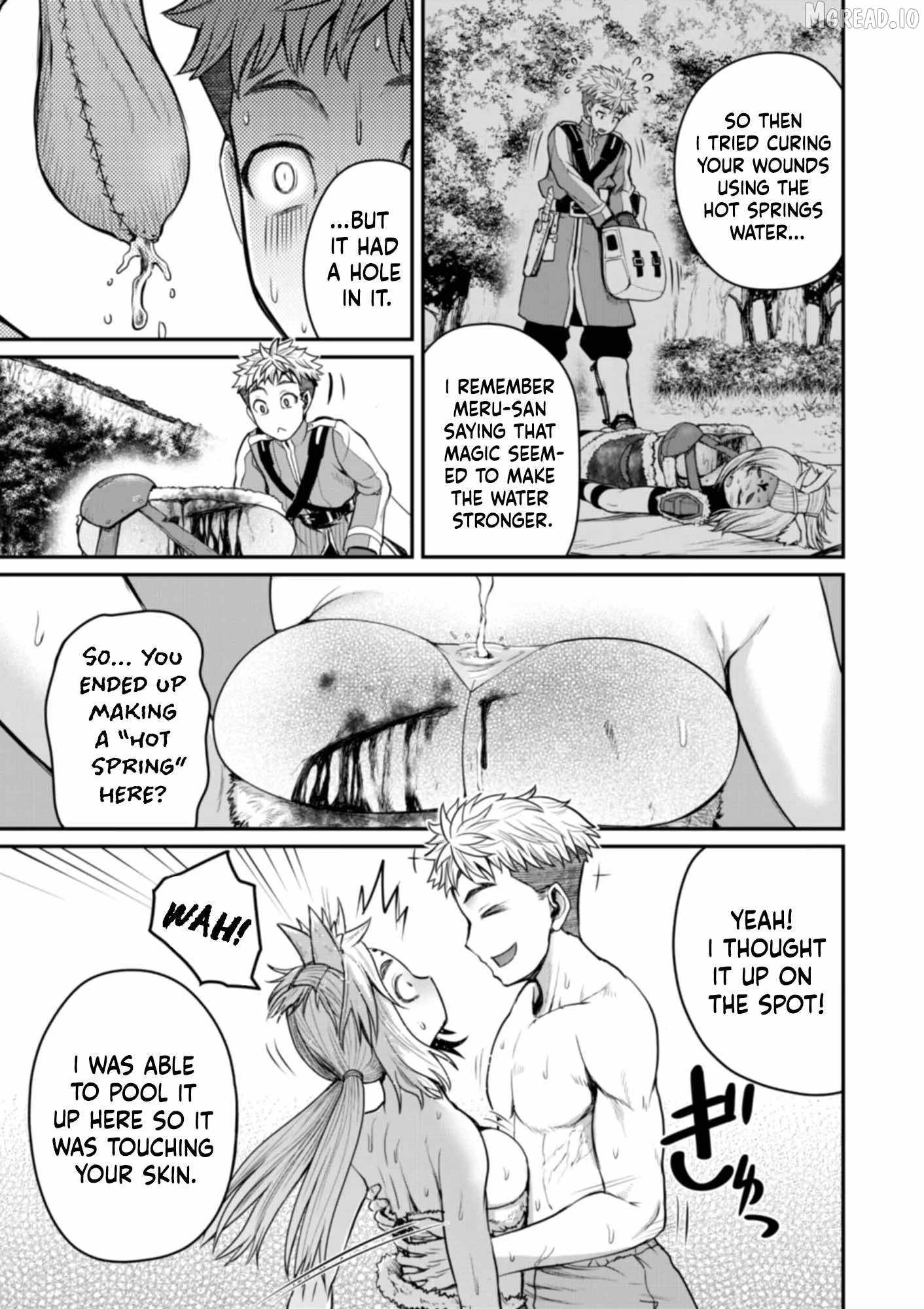 Henkyou no Ofuroya-san, Harem ni naru ~Yamaoku ni Arusabireta Onsen no Kounou ga Chiutosugite Onna Bouken-sha ni Daininkina Ken~ Chapter 7-eng-li - Page 7