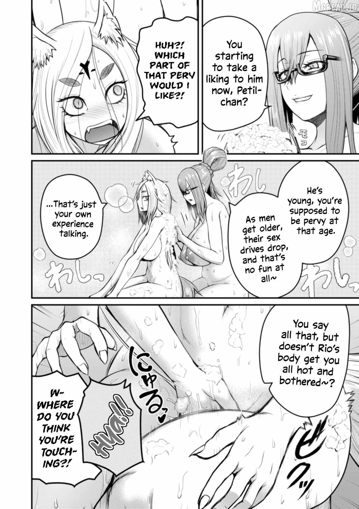 Henkyou no Ofuroya-san, Harem ni naru ~Yamaoku ni Arusabireta Onsen no Kounou ga Chiutosugite Onna Bouken-sha ni Daininkina Ken~ Chapter 7-eng-li - Page 14