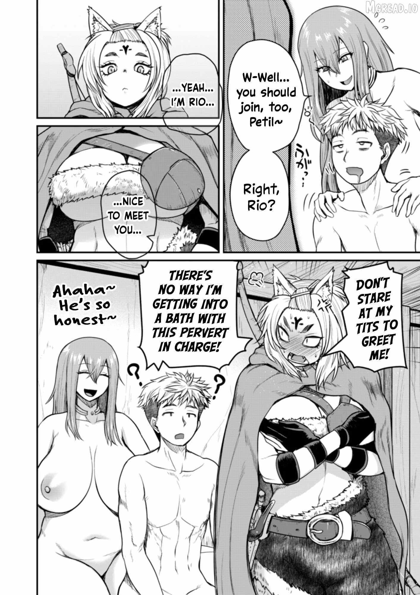 Henkyou no Ofuroya-san, Harem ni naru ~Yamaoku ni Arusabireta Onsen no Kounou ga Chiutosugite Onna Bouken-sha ni Daininkina Ken~ Chapter 6-eng-li - Page 8