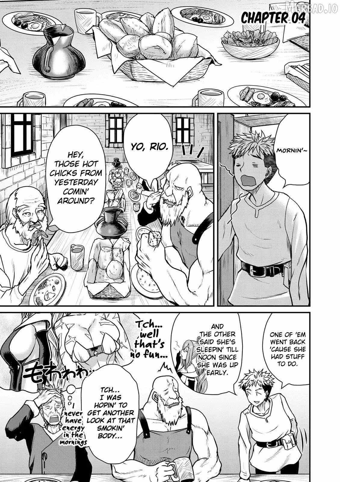 Henkyou no Ofuroya-san, Harem ni naru ~Yamaoku ni Arusabireta Onsen no Kounou ga Chiutosugite Onna Bouken-sha ni Daininkina Ken~ Chapter 4-eng-li - Page 1