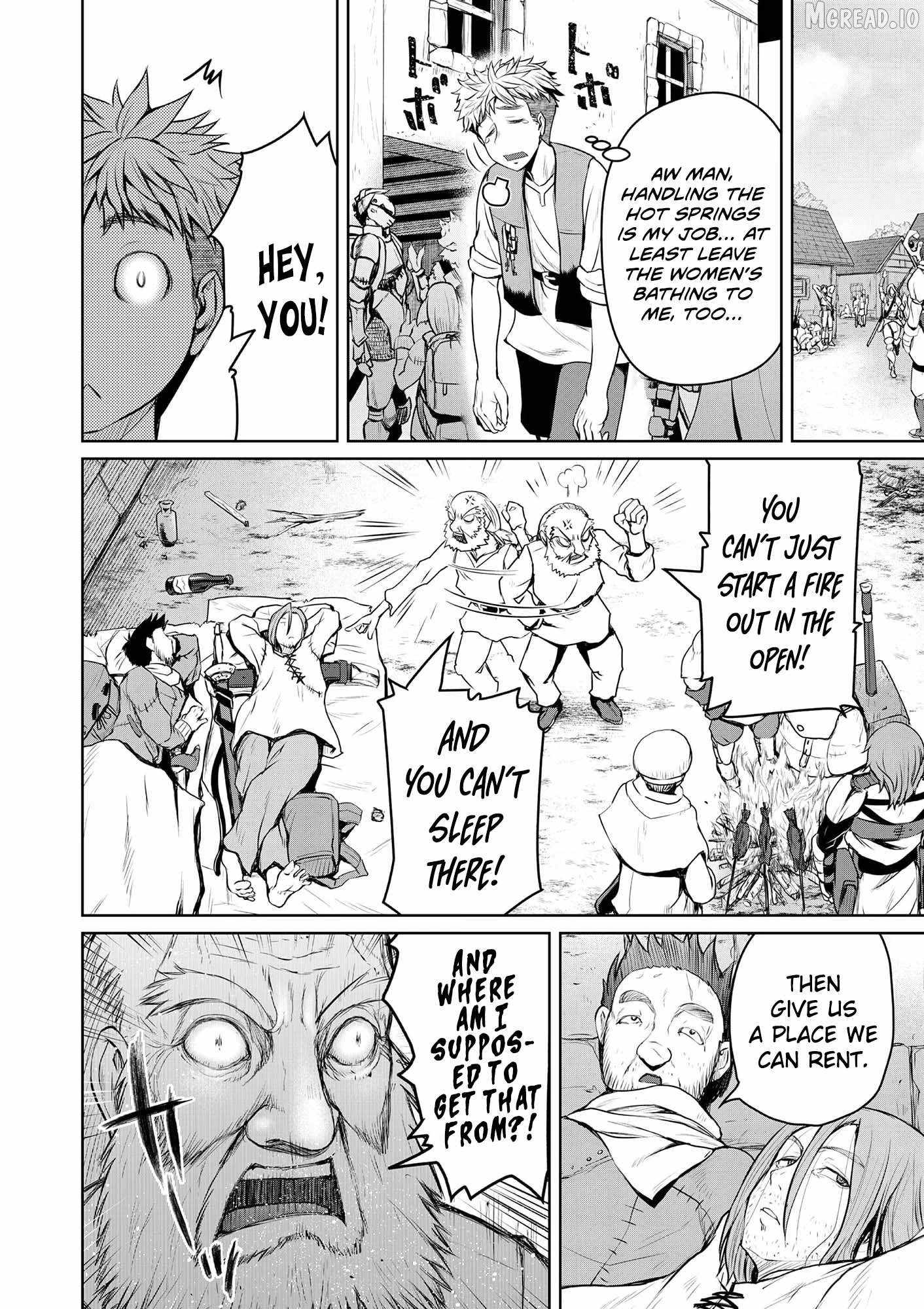 Henkyou no Ofuroya-san, Harem ni naru ~Yamaoku ni Arusabireta Onsen no Kounou ga Chiutosugite Onna Bouken-sha ni Daininkina Ken~ Chapter 9-eng-li - Page 4