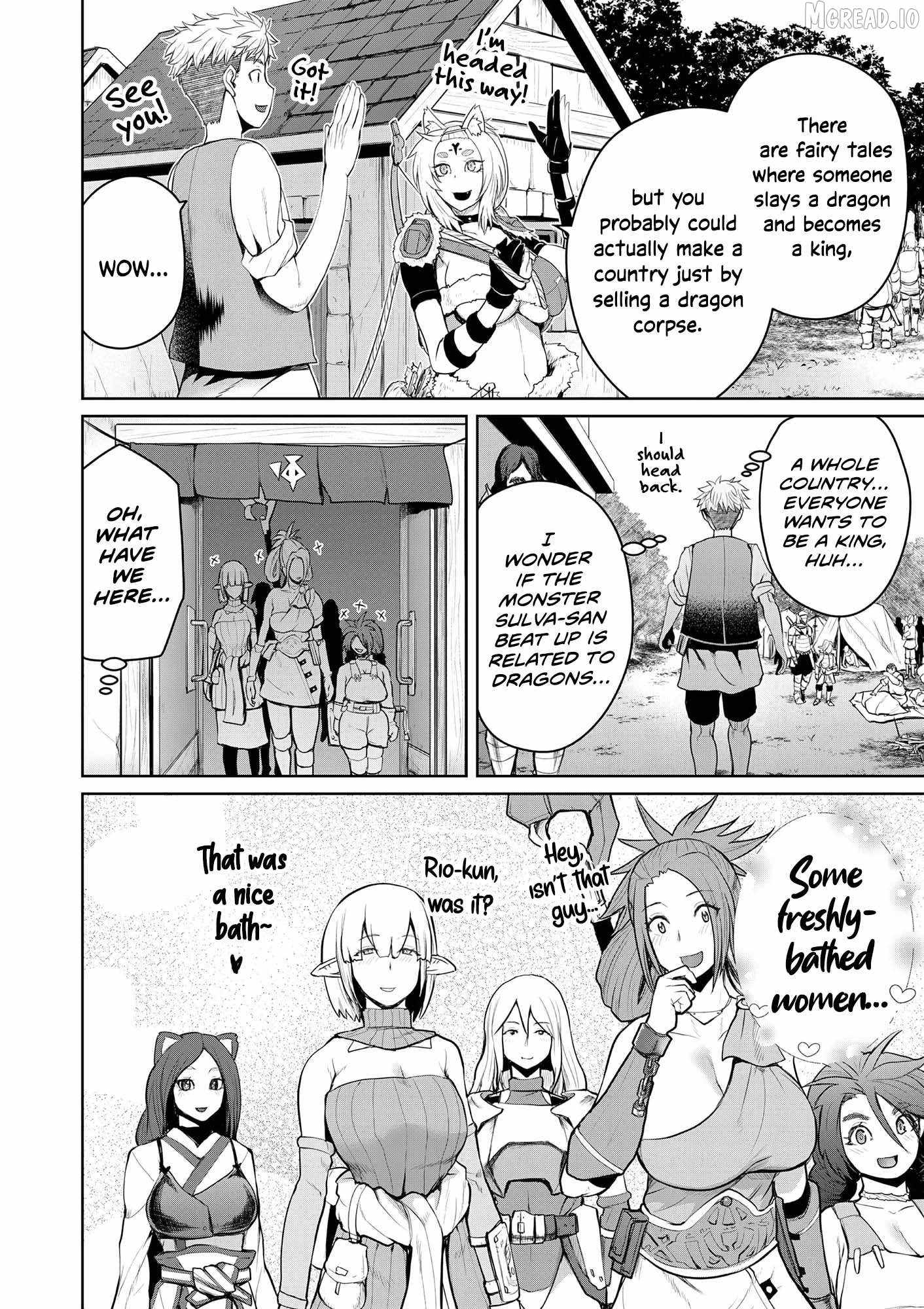 Henkyou no Ofuroya-san, Harem ni naru ~Yamaoku ni Arusabireta Onsen no Kounou ga Chiutosugite Onna Bouken-sha ni Daininkina Ken~ Chapter 9-eng-li - Page 10