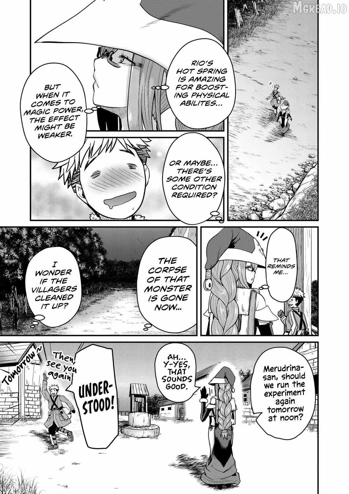Henkyou no Ofuroya-san, Harem ni naru ~Yamaoku ni Arusabireta Onsen no Kounou ga Chiutosugite Onna Bouken-sha ni Daininkina Ken~ Chapter 4-eng-li - Page 25