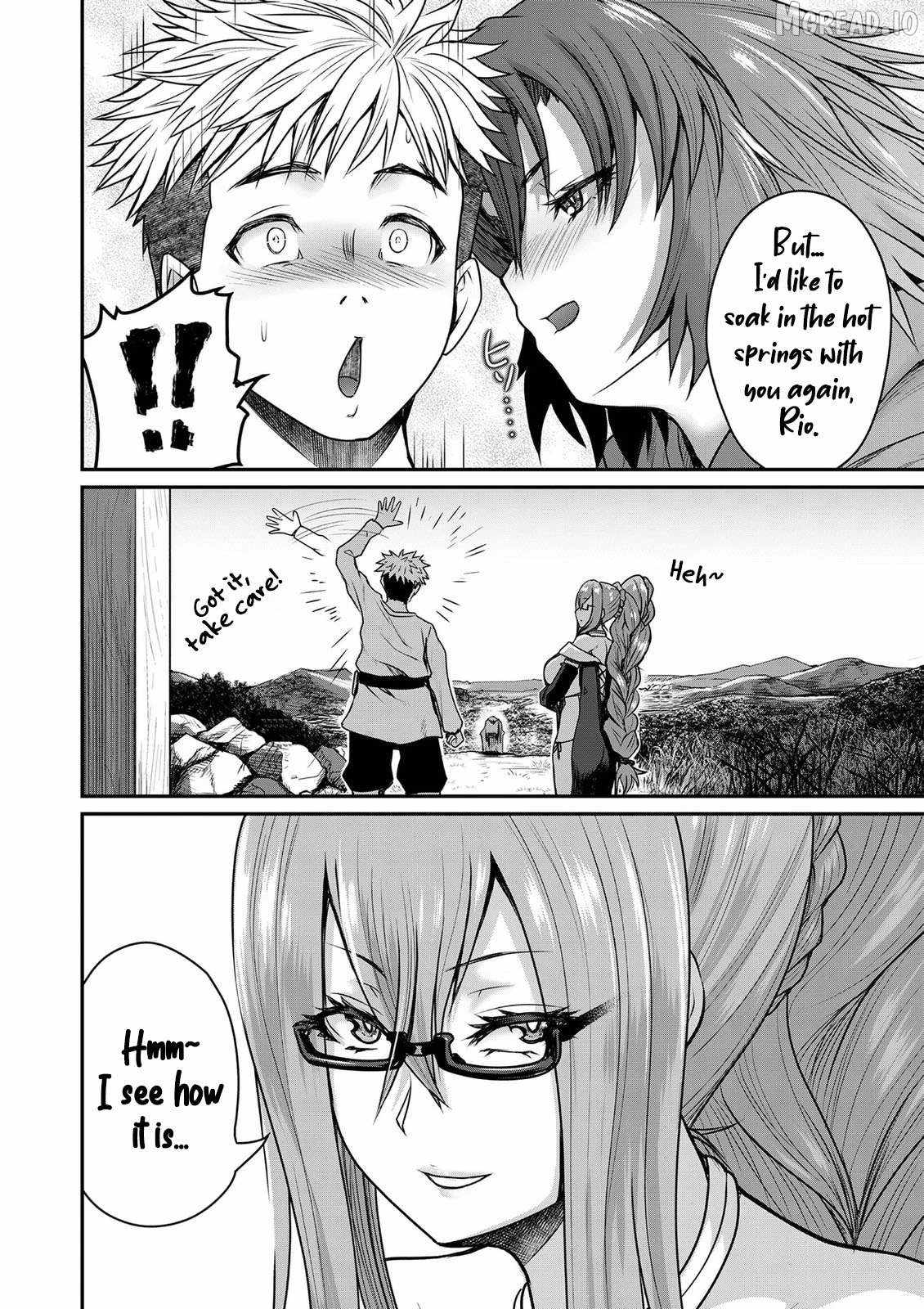Henkyou no Ofuroya-san, Harem ni naru ~Yamaoku ni Arusabireta Onsen no Kounou ga Chiutosugite Onna Bouken-sha ni Daininkina Ken~ Chapter 3-eng-li - Page 24