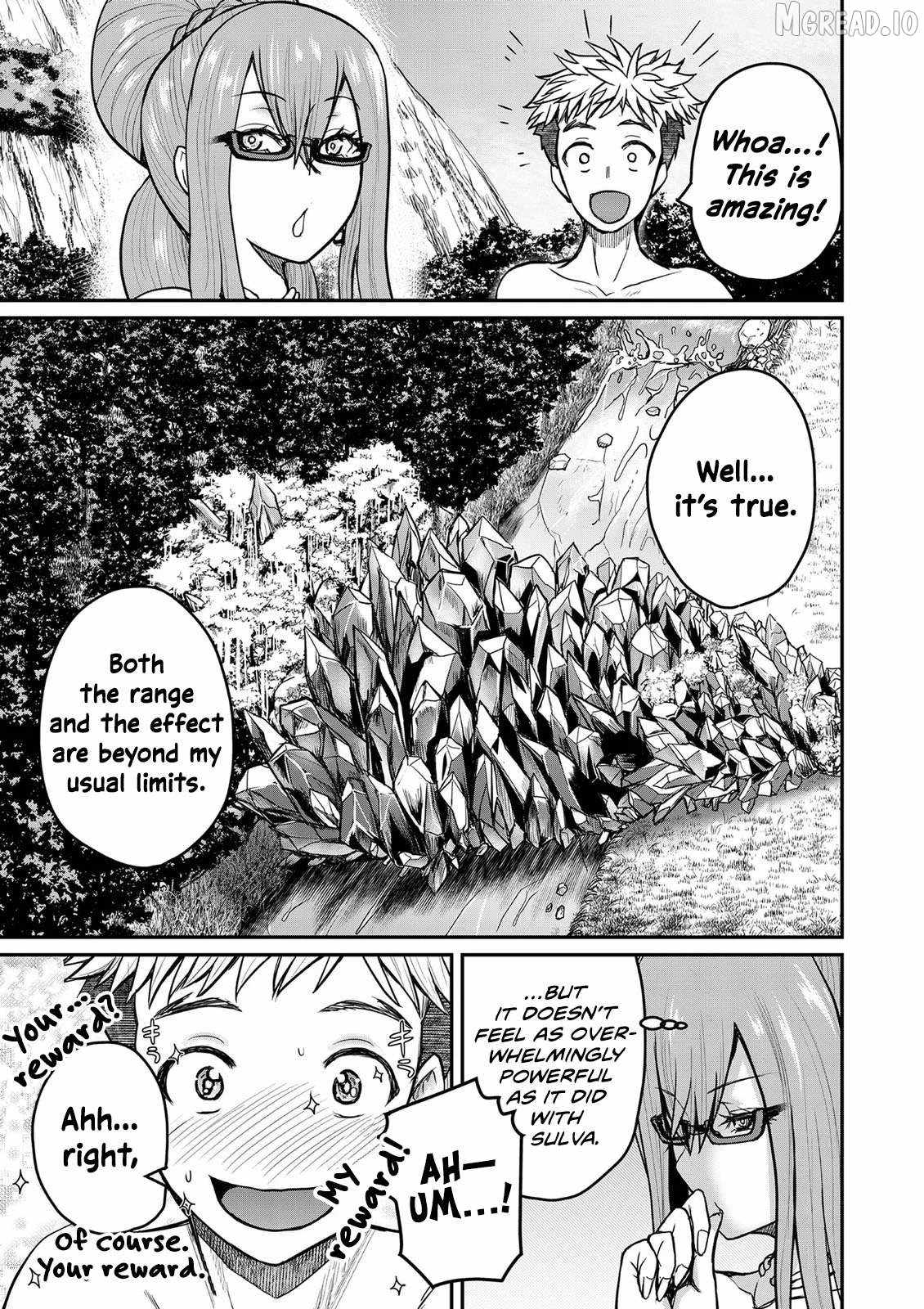 Henkyou no Ofuroya-san, Harem ni naru ~Yamaoku ni Arusabireta Onsen no Kounou ga Chiutosugite Onna Bouken-sha ni Daininkina Ken~ Chapter 4-eng-li - Page 19