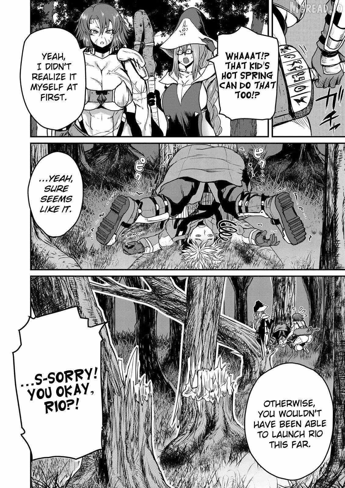 Henkyou no Ofuroya-san, Harem ni naru ~Yamaoku ni Arusabireta Onsen no Kounou ga Chiutosugite Onna Bouken-sha ni Daininkina Ken~ Chapter 3-eng-li - Page 6