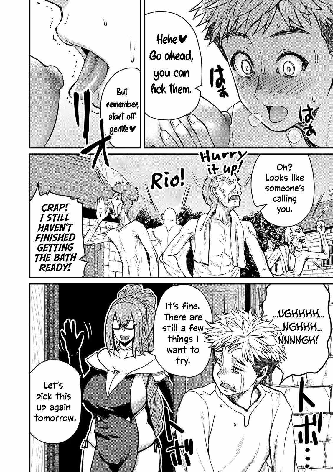 Henkyou no Ofuroya-san, Harem ni naru ~Yamaoku ni Arusabireta Onsen no Kounou ga Chiutosugite Onna Bouken-sha ni Daininkina Ken~ Chapter 4-eng-li - Page 14