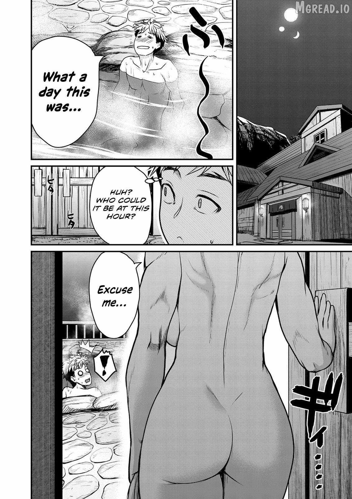 Henkyou no Ofuroya-san, Harem ni naru ~Yamaoku ni Arusabireta Onsen no Kounou ga Chiutosugite Onna Bouken-sha ni Daininkina Ken~ Chapter 3-eng-li - Page 8
