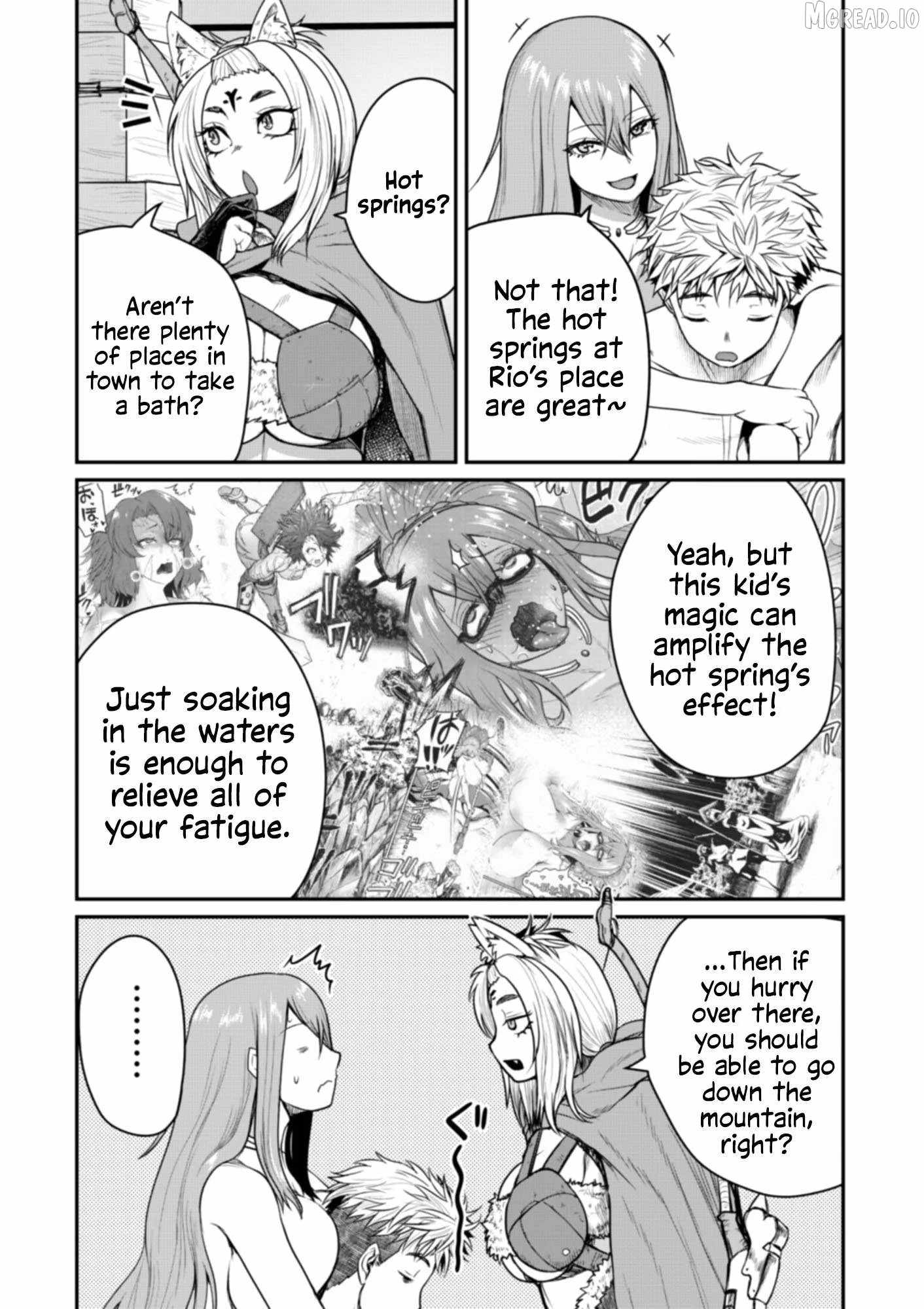 Henkyou no Ofuroya-san, Harem ni naru ~Yamaoku ni Arusabireta Onsen no Kounou ga Chiutosugite Onna Bouken-sha ni Daininkina Ken~ Chapter 6-eng-li - Page 7