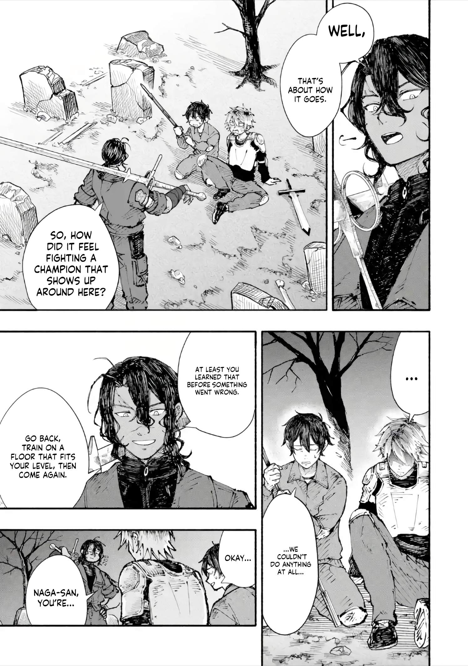 Dungeon ni Tojikomerarete 25-nen. Kyuushutsu sareta Toki ni wa Rippa na Fushinsha ni Natteita Chapter 6-2-eng-li - Page 1