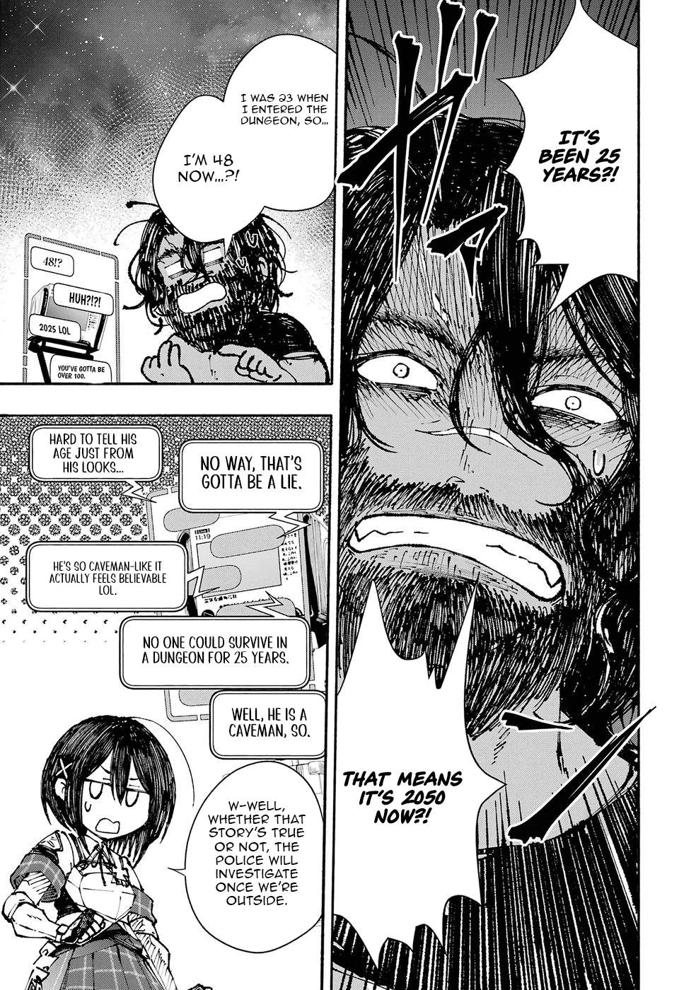 Dungeon ni Tojikomerarete 25-nen. Kyuushutsu sareta Toki ni wa Rippa na Fushinsha ni Natteita Chapter 2-eng-li - Page 13