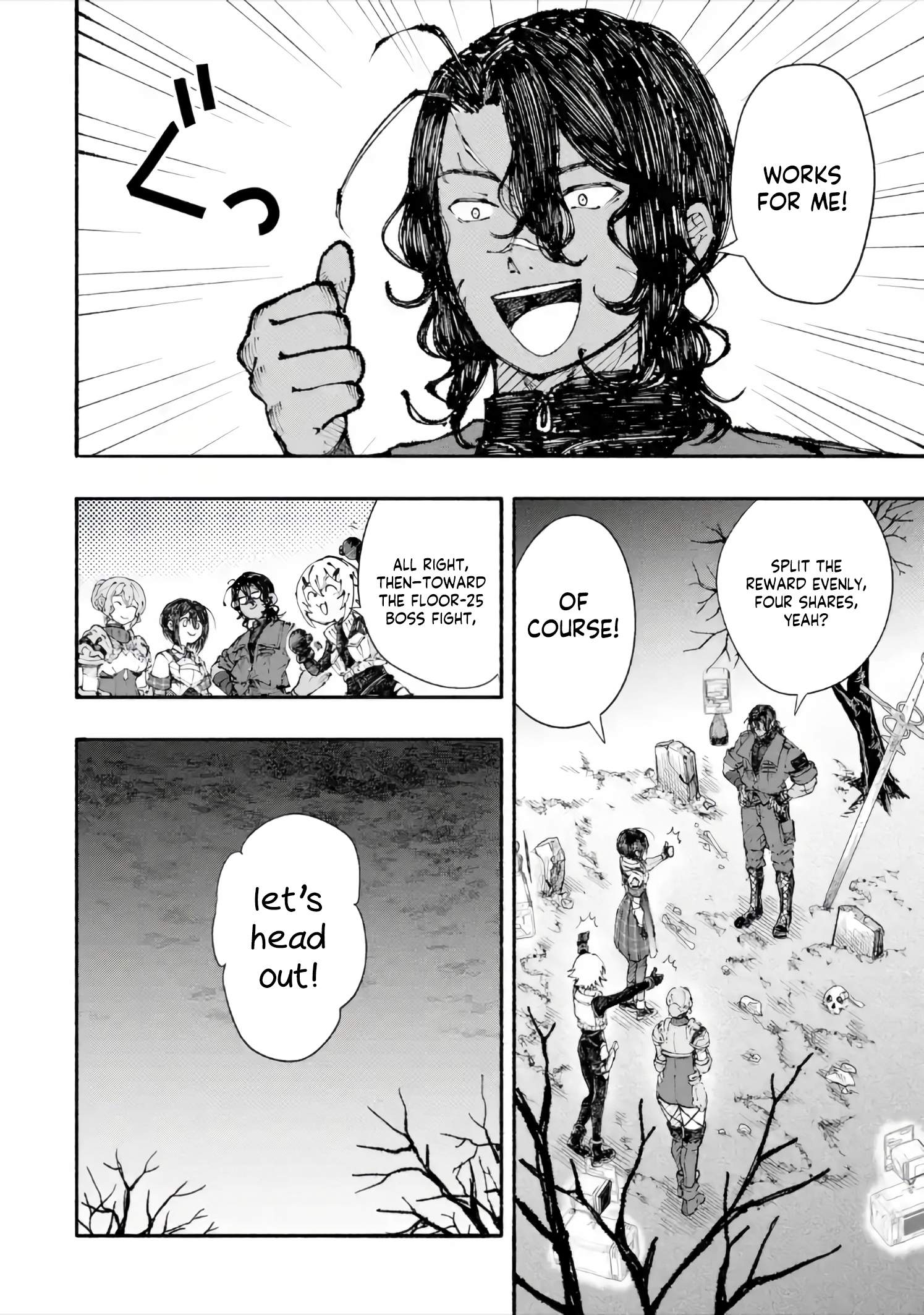 Dungeon ni Tojikomerarete 25-nen. Kyuushutsu sareta Toki ni wa Rippa na Fushinsha ni Natteita Chapter 6-2-eng-li - Page 8