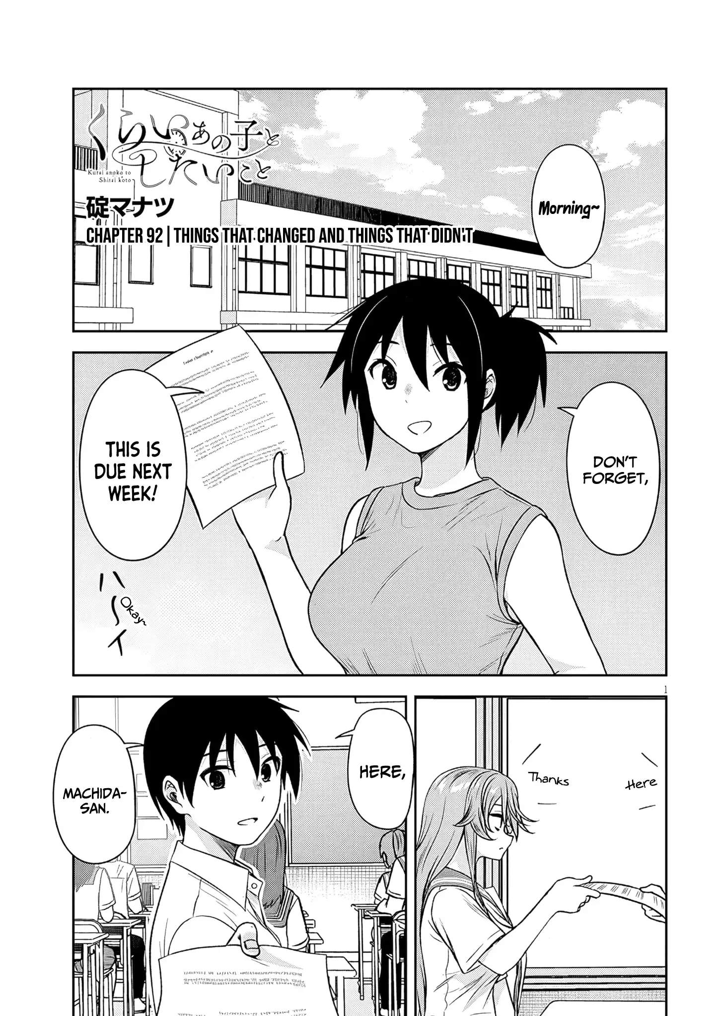 Kurai Anoko to Shitai koto Chapter 92-eng-li - Page 1