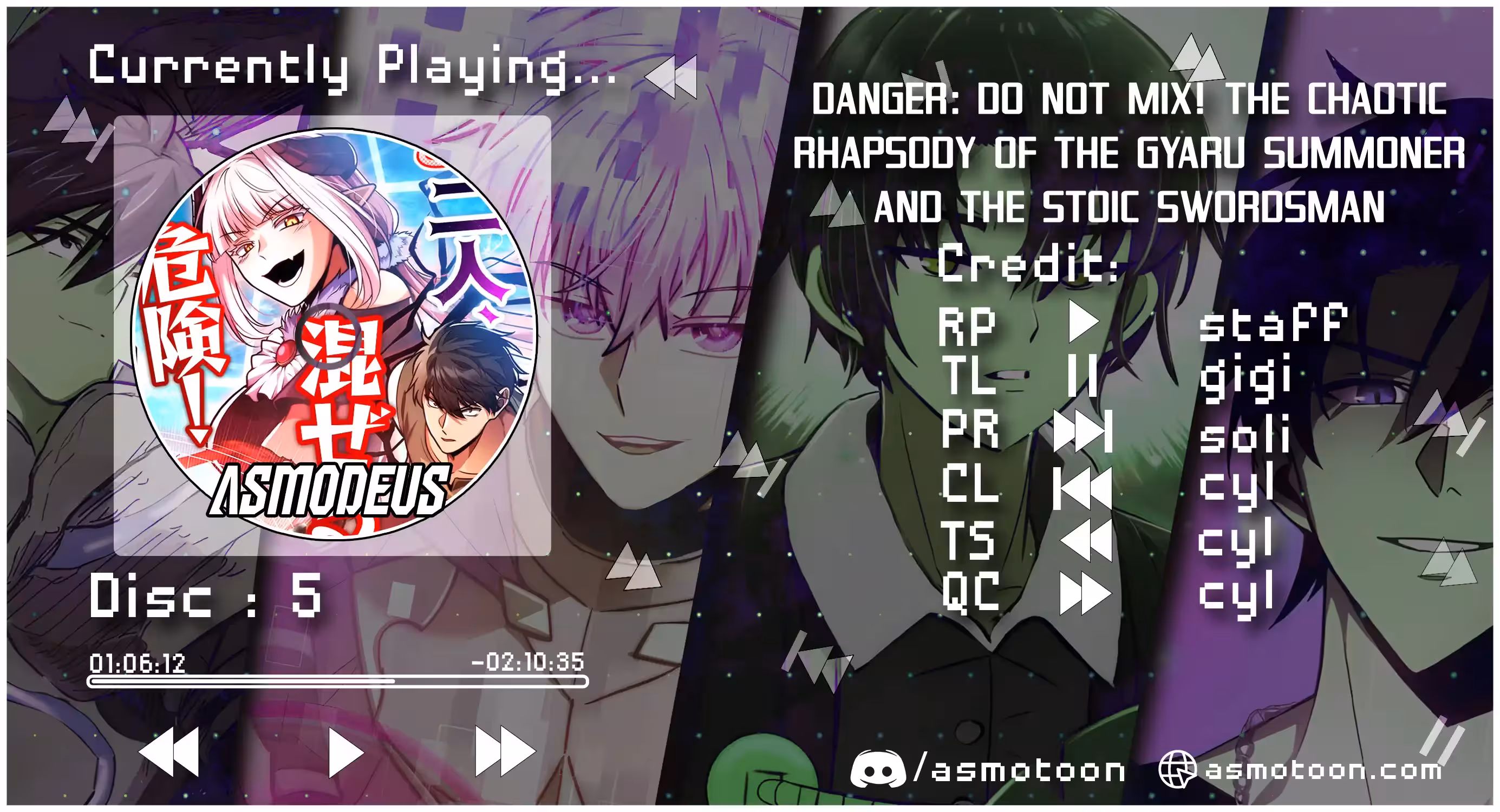 Danger: Do Not Mix! The Chaotic Rhapsody of the Gyaru Summoner and the Stoic Swordsman Chapter 5-eng-li - Page 0