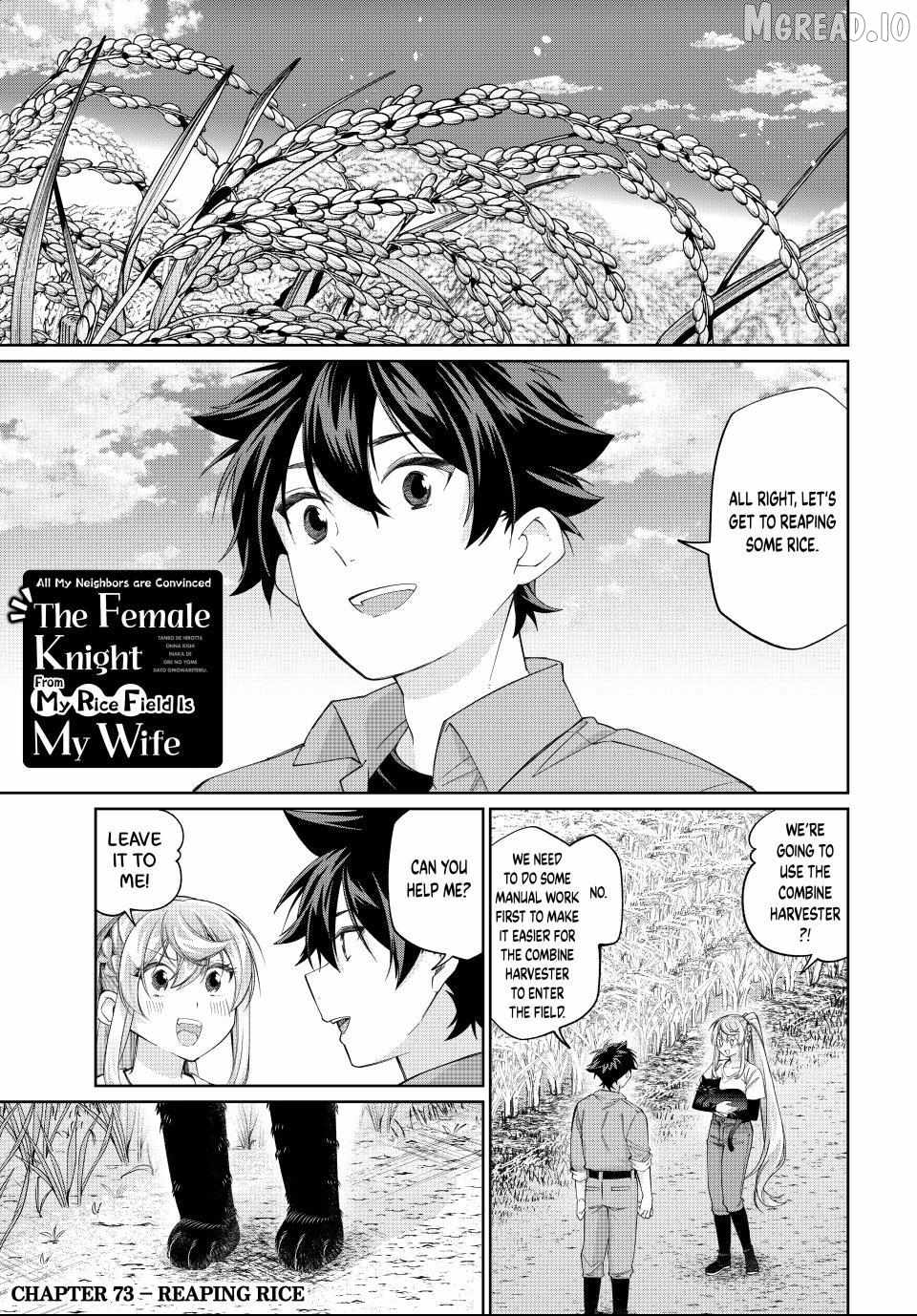 I Found a Female Knight in a Rice Field, in the Countryside They Think She’s My Wife Chapter 73-eng-li - Page 0