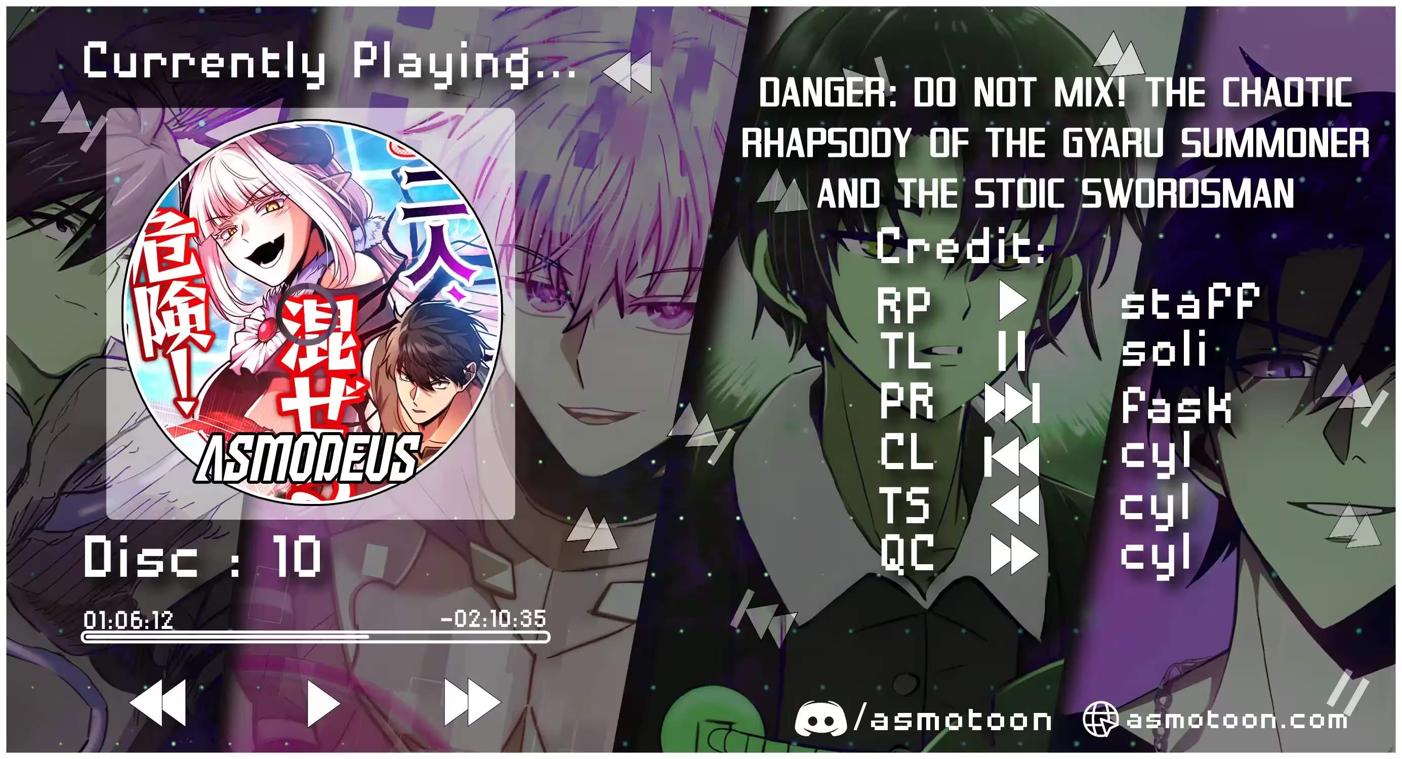 Danger: Do Not Mix! The Chaotic Rhapsody of the Gyaru Summoner and the Stoic Swordsman Chapter 10-eng-li - Page 0