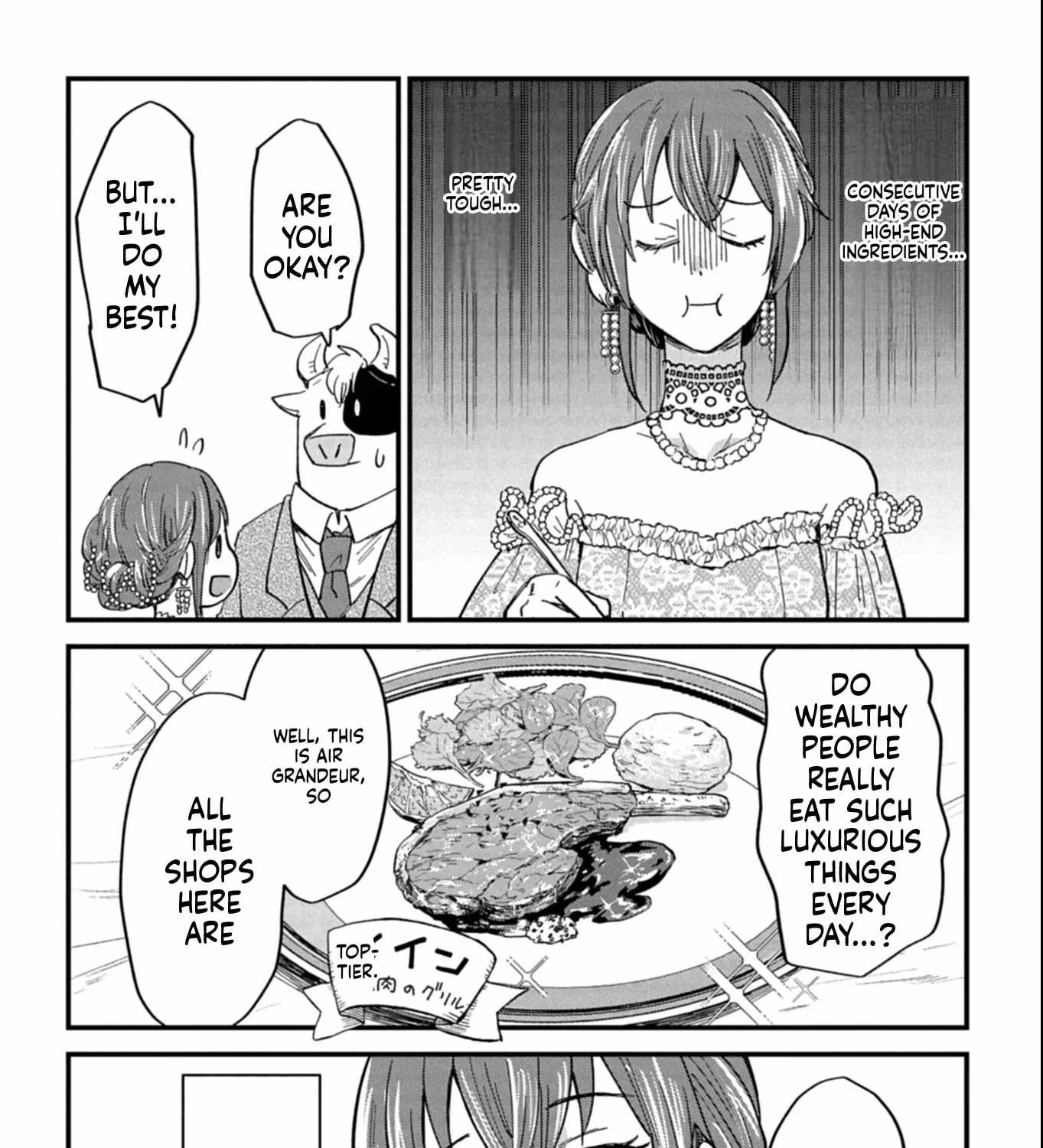 Tenkuu no Isekai Bistro-Ten - Kanban Musume Sorano ga Oishii Shiawase Todokemasu Chapter 12-eng-li - Page 49