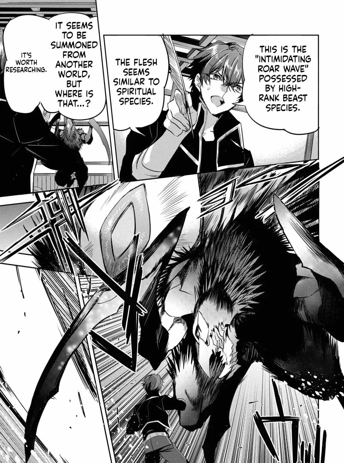 TENSAI SAIJAKU MAMONOTSUKAI HA KIKAN SHITAI ~SAIKYOU NO JUUSHA TO HIKIHANASARETE MISHIRANU CHI NI TOBASAREMASHITA Chapter 16-eng-li - Page 43