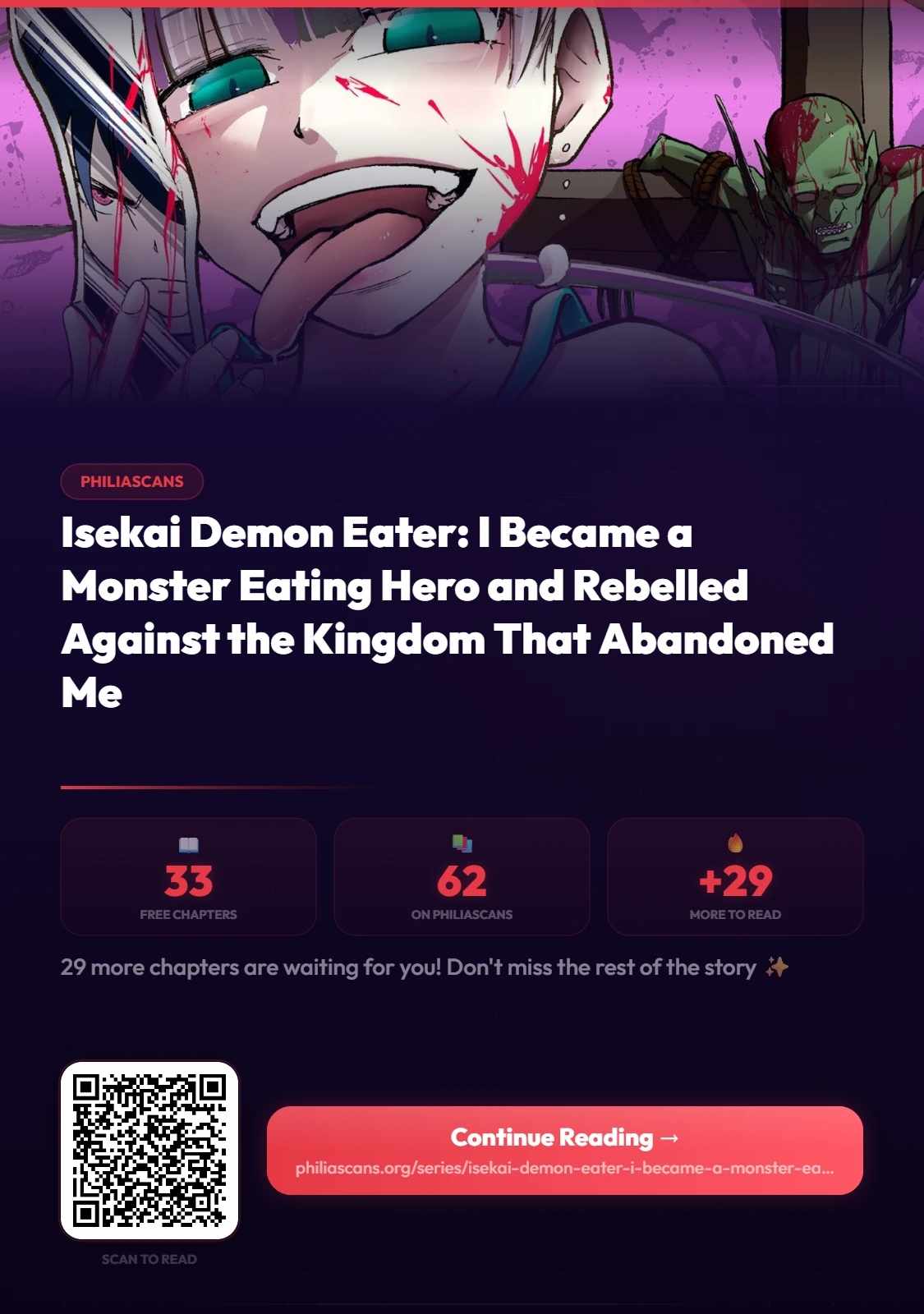 Isekai Demon Eater – I Became a Monster Eating Hero and Rebelled Against the Kingdom That Abandoned Me Chapter 33-eng-li - Page 1