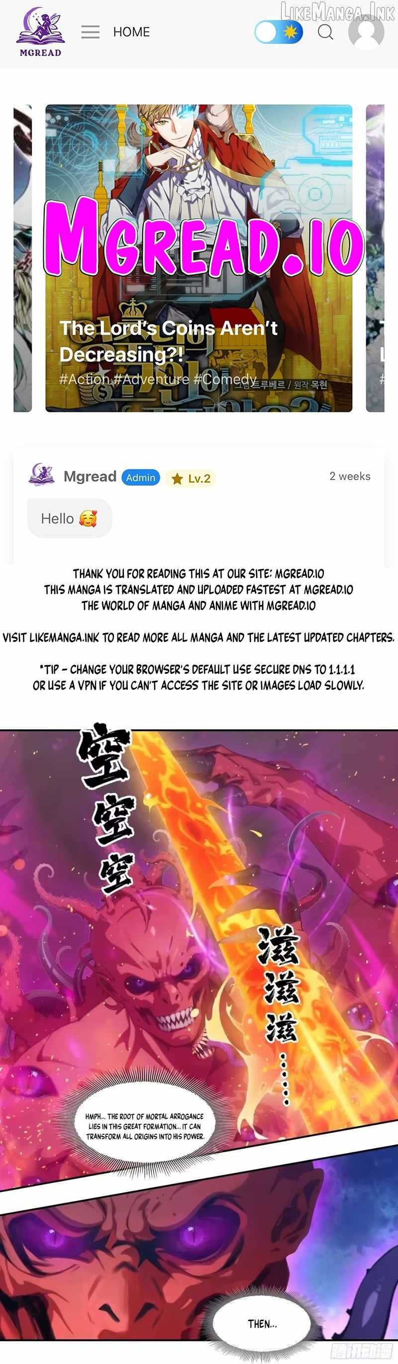 The Evil God Descends, I Own Great Hell Chapter 120-eng-li - Page 0