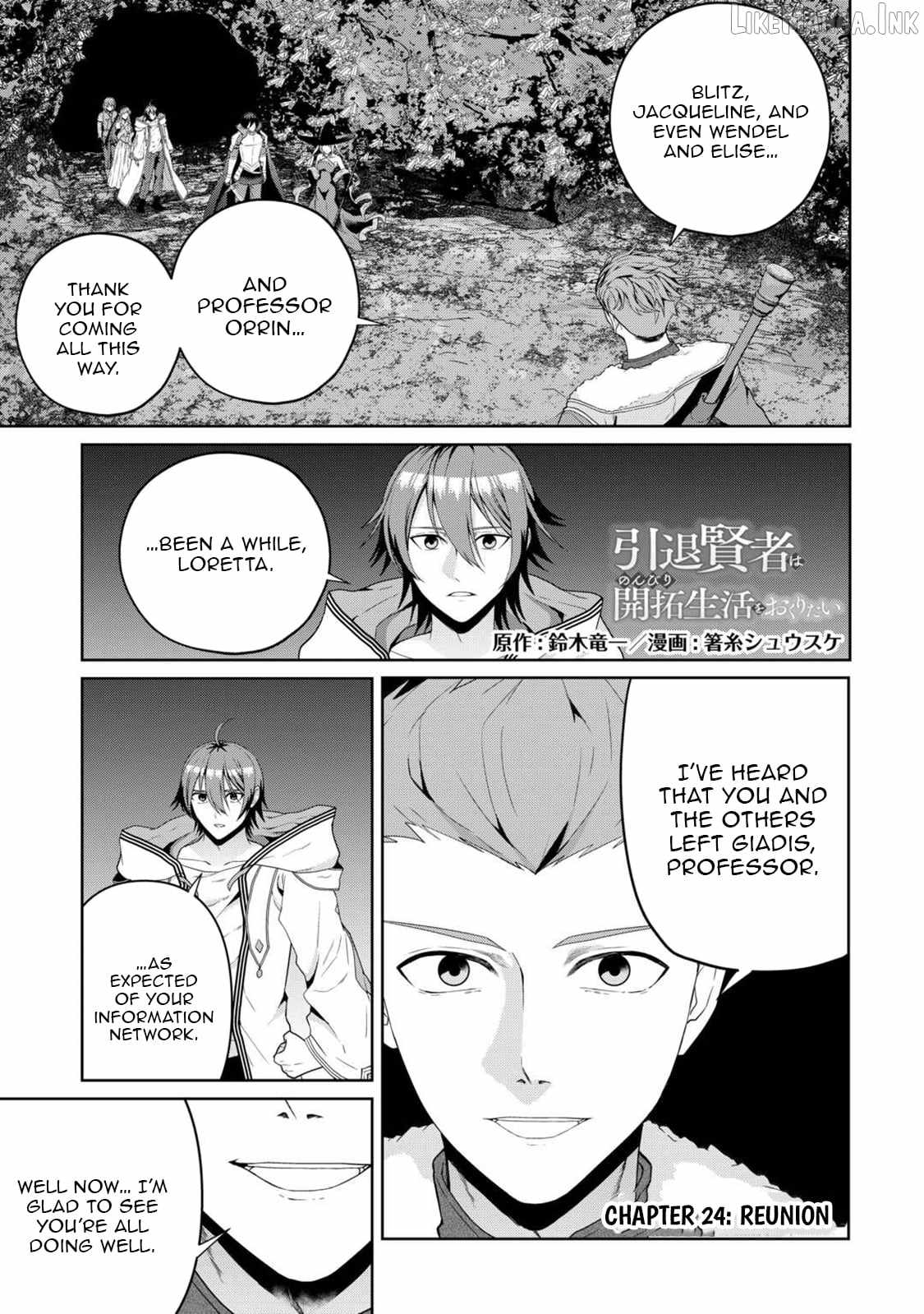 Intai Kenja wa Nonbiri Kaitaku Seikatsu wo Okuritai Chapter 24-eng-li - Page 0