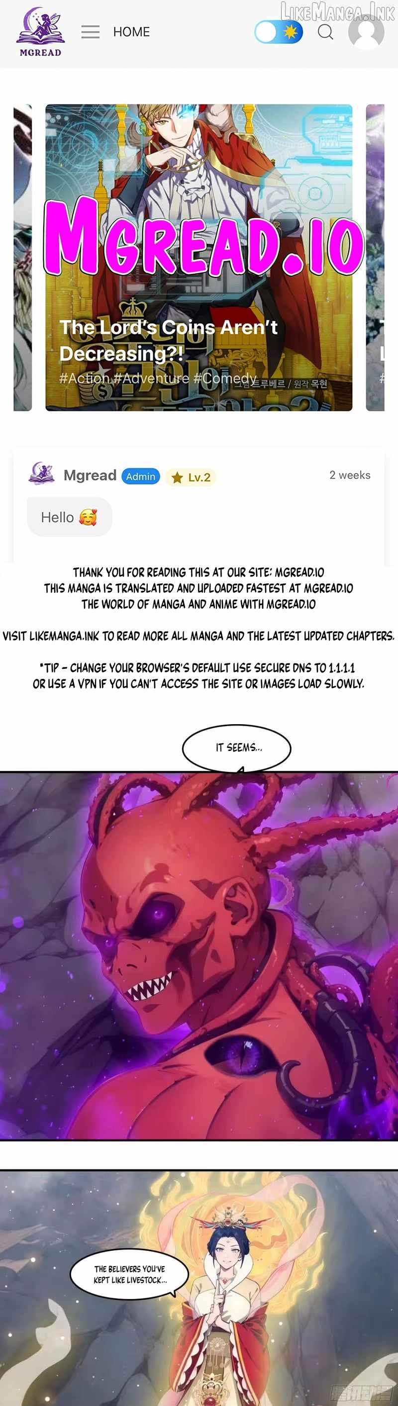 The Evil God Descends, I Own Great Hell Chapter 121-eng-li - Page 0