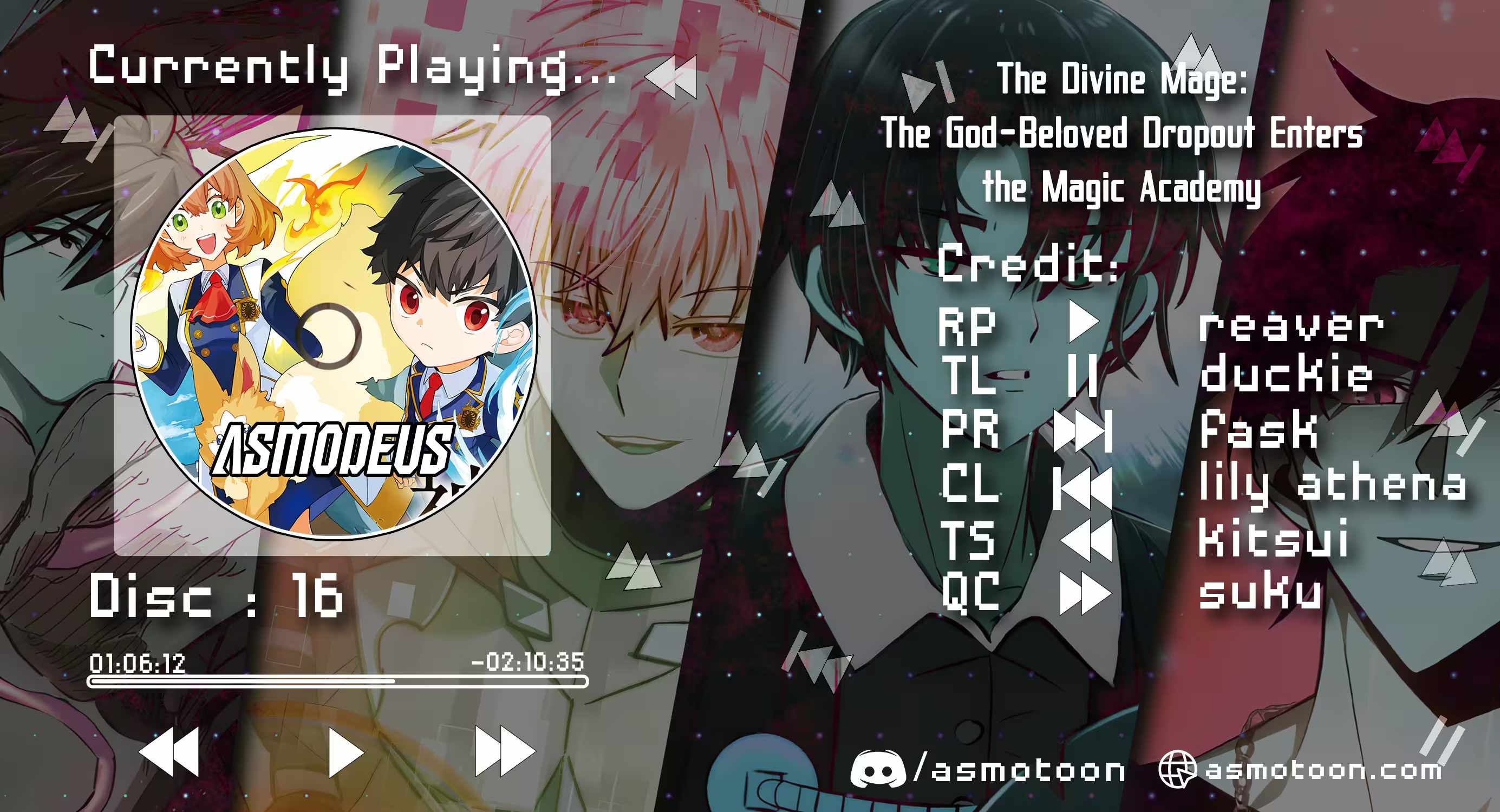 The Divine Mage: The God-Beloved Dropout Enters the Magic Academy Chapter 16-eng-li - Page 0